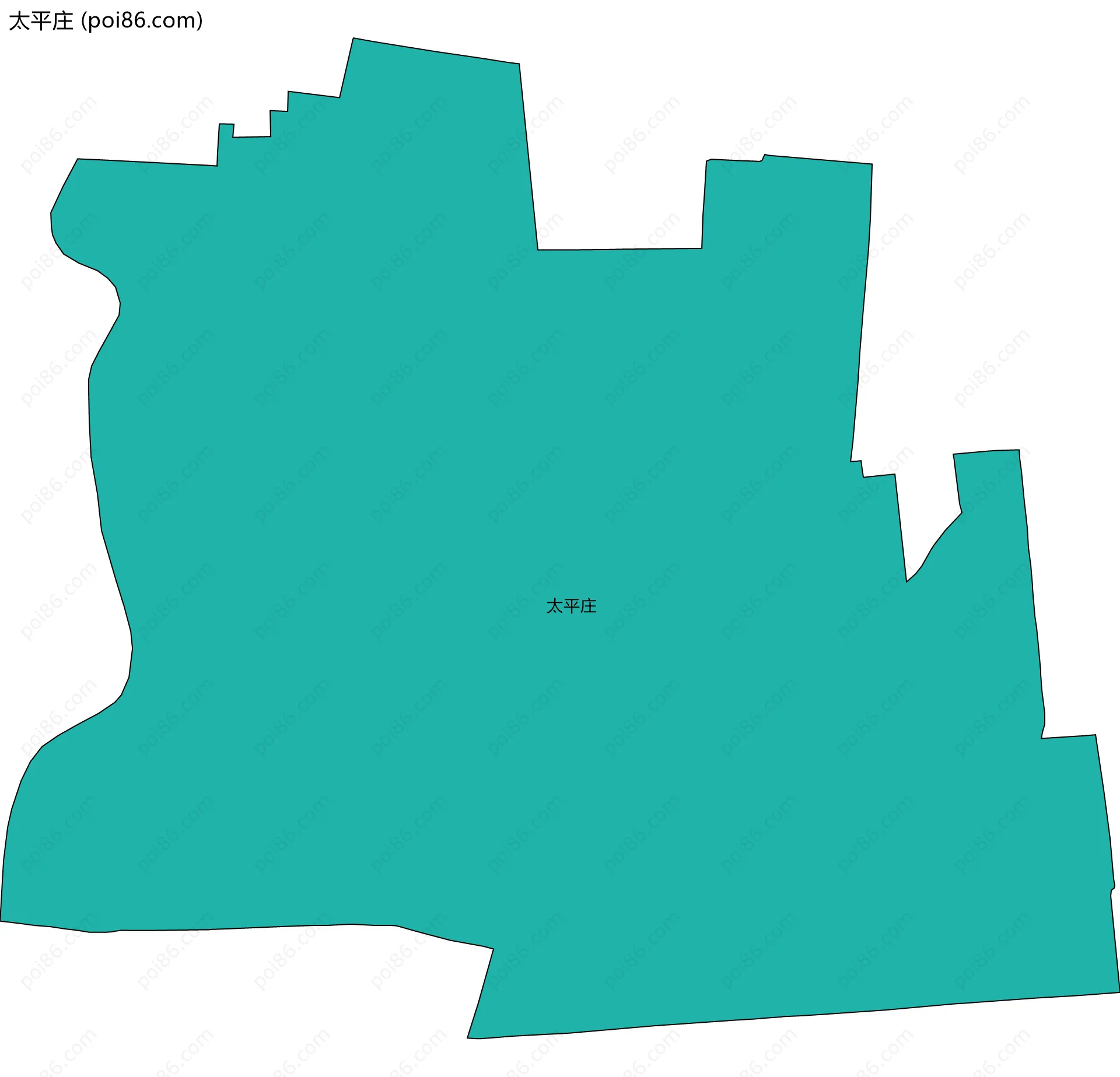 太平庄边界地图