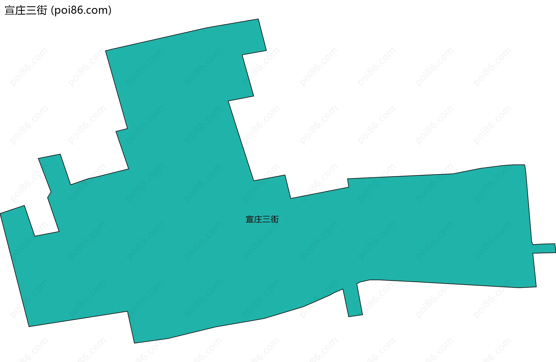 宣庄三街边界地图