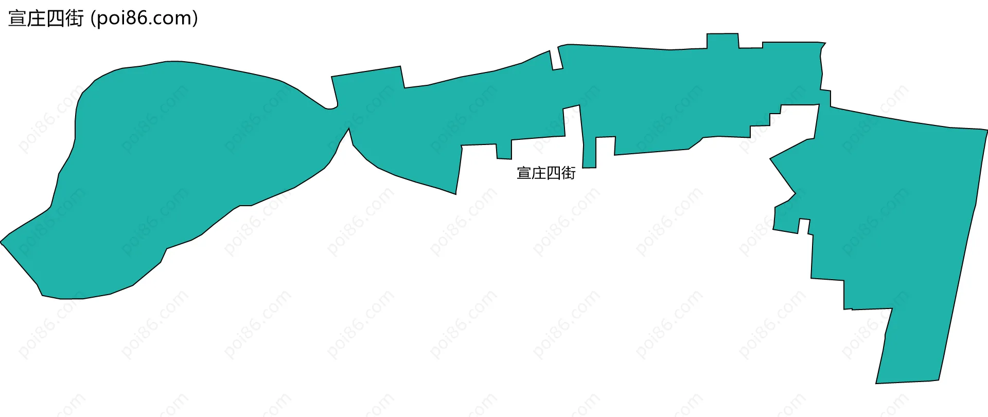 宣庄四街边界地图