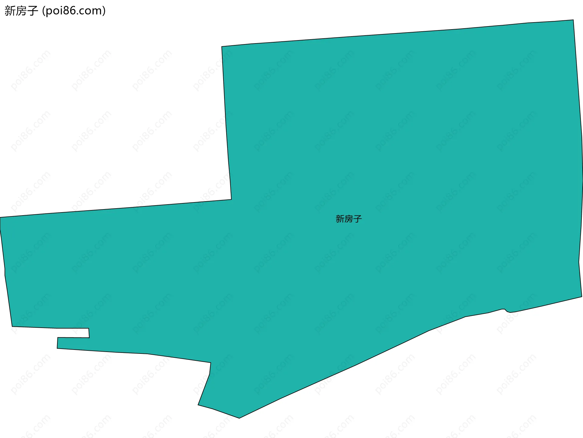 新房子边界地图