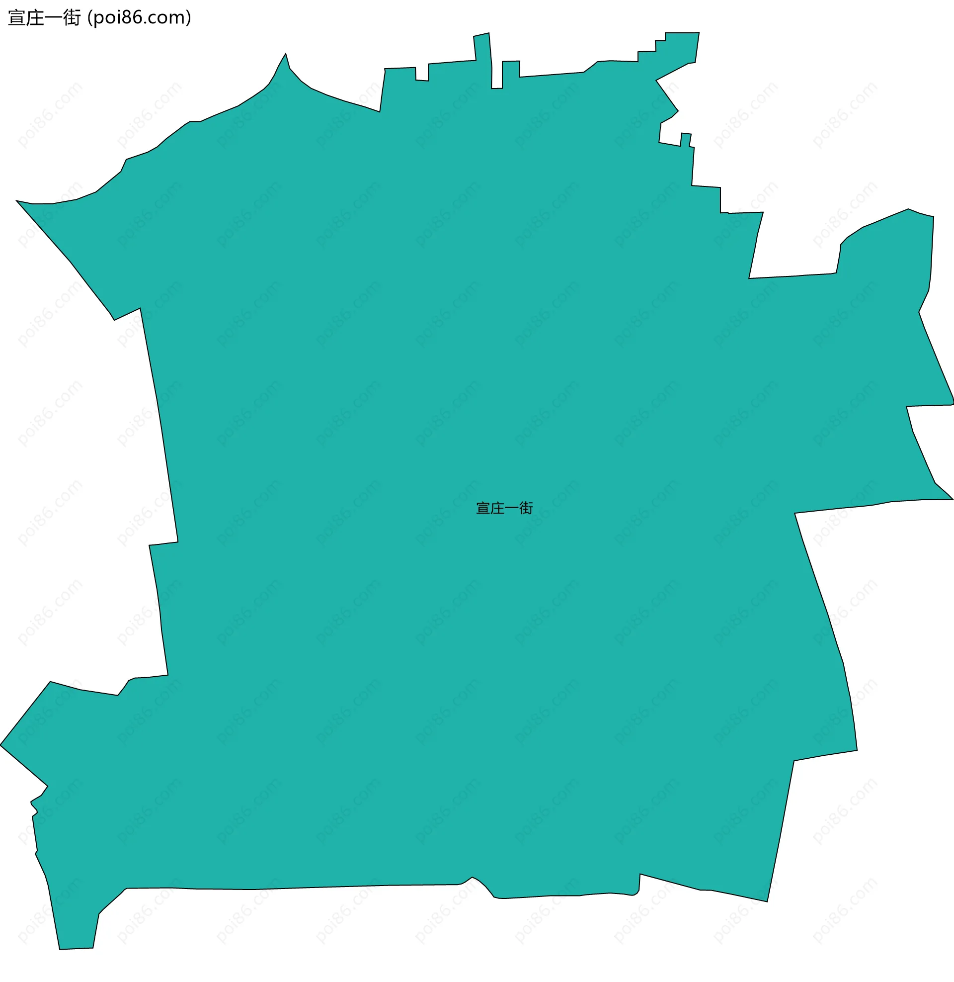 宣庄一街边界地图