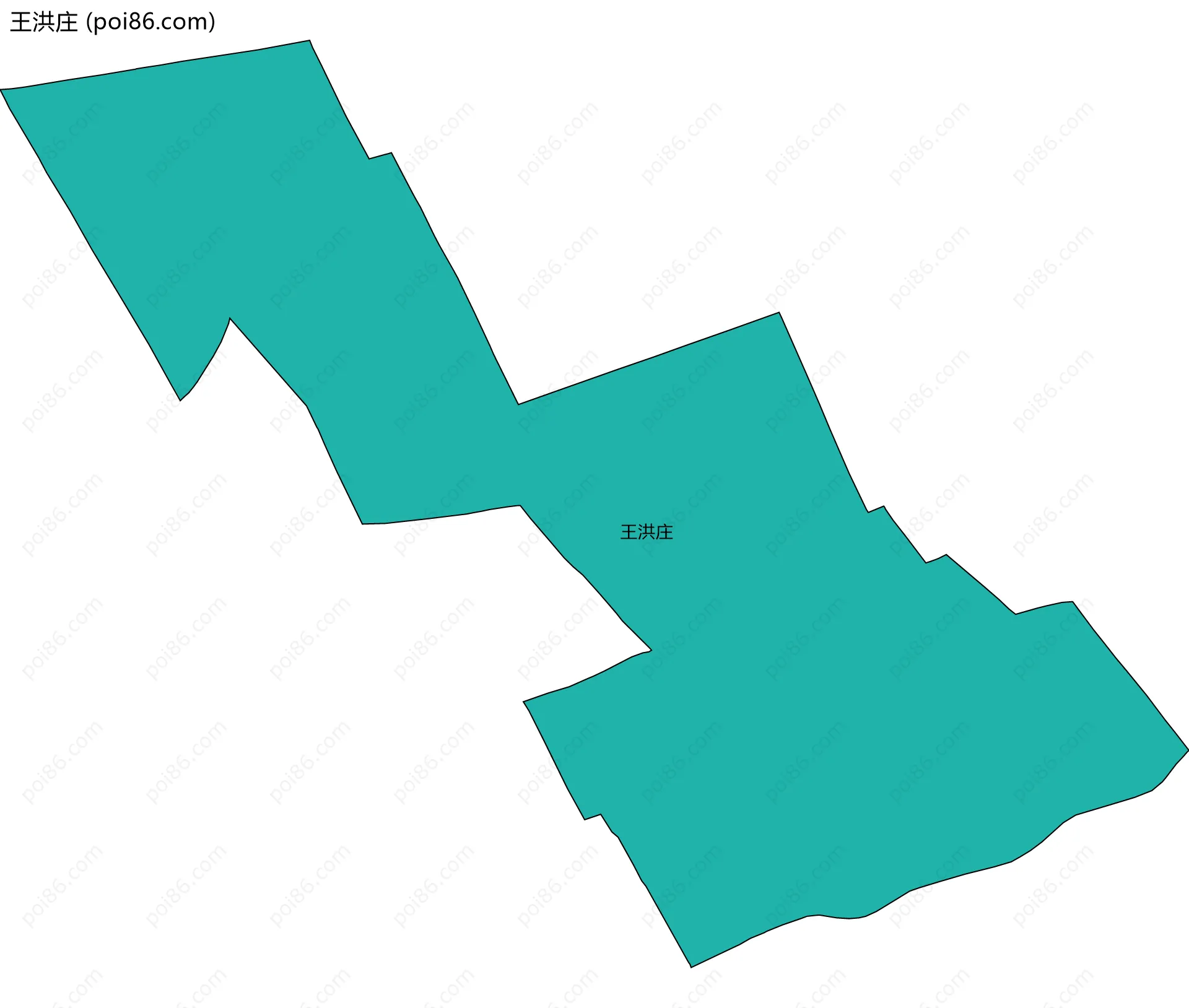 王洪庄边界地图