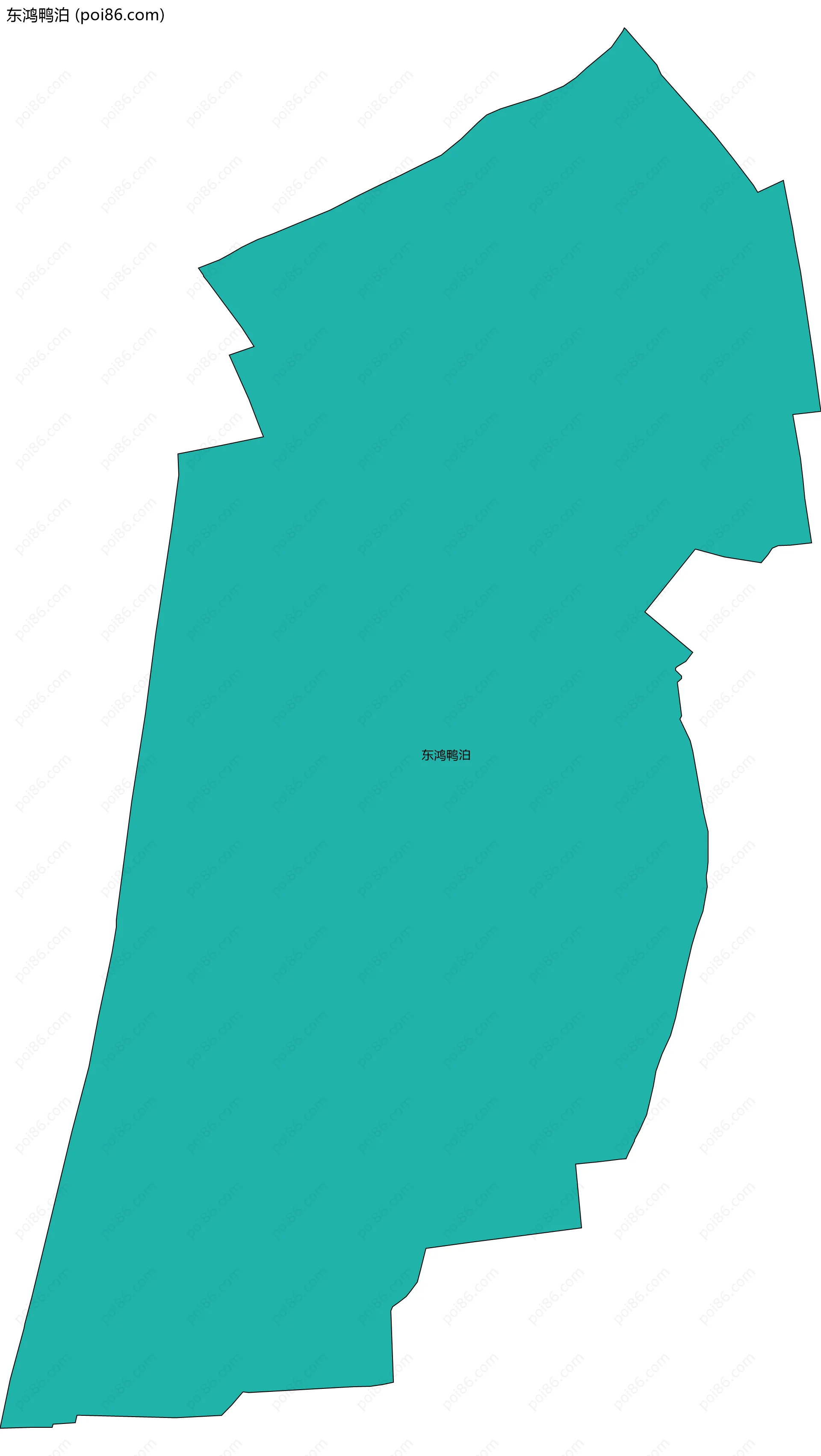 东鸿鸭泊边界地图