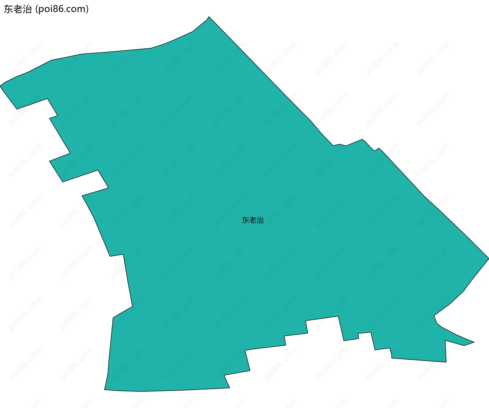 东老治边界地图