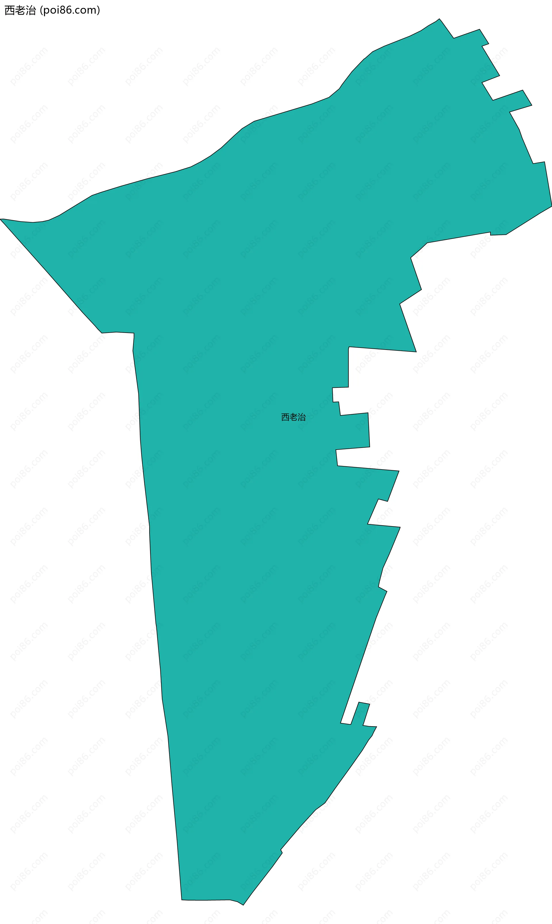 西老治边界地图