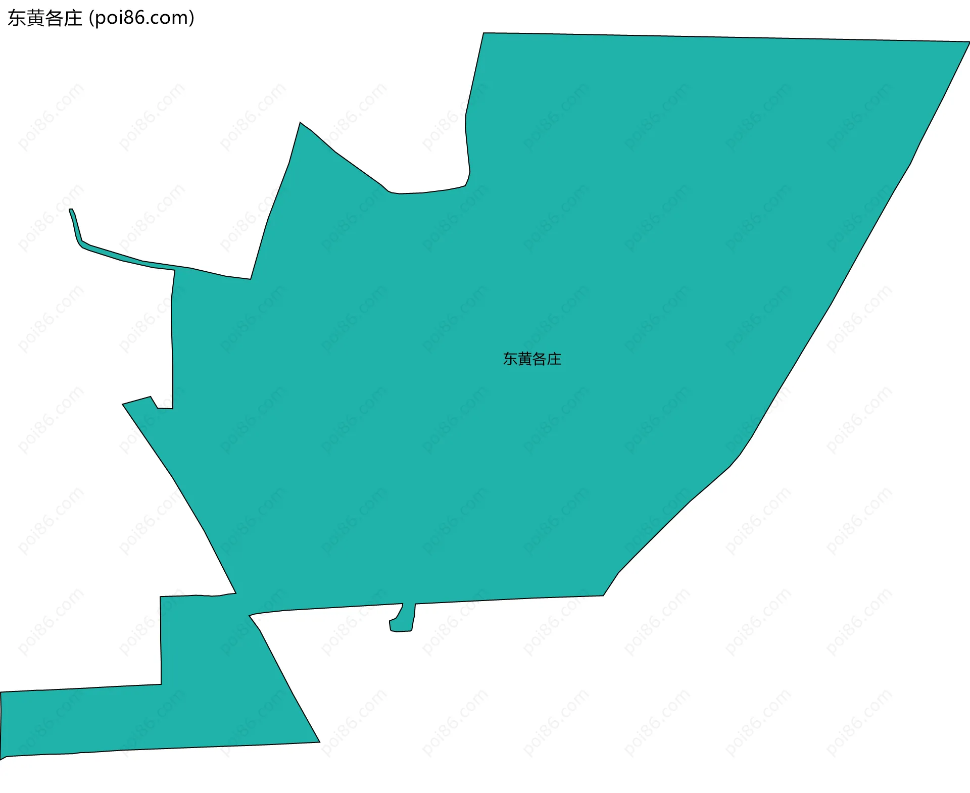 东黄各庄边界地图