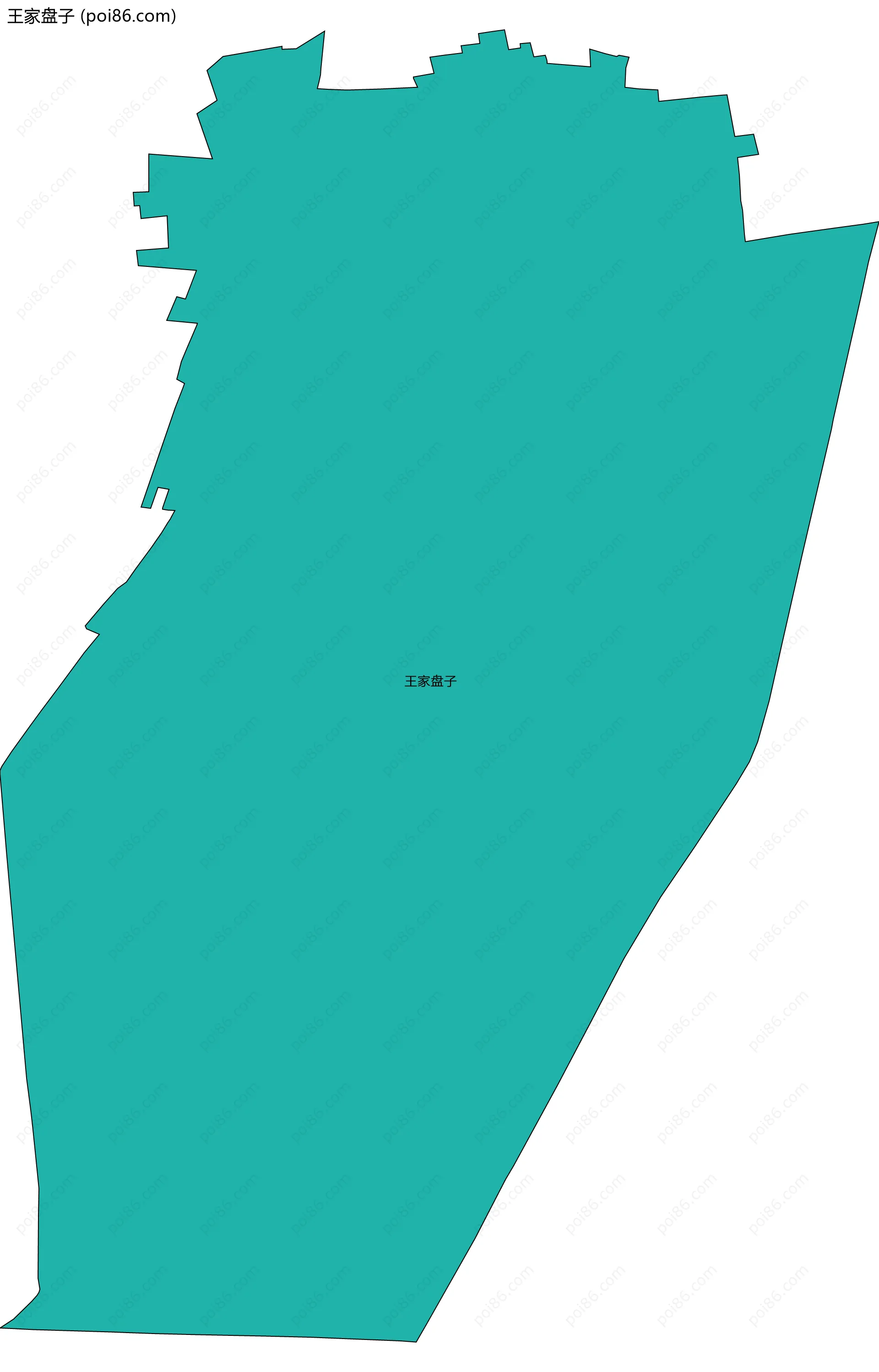 王家盘子边界地图