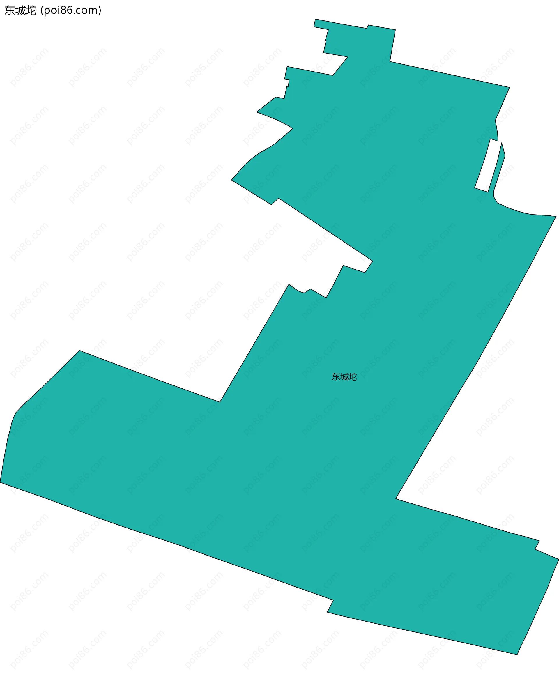 东城坨边界地图