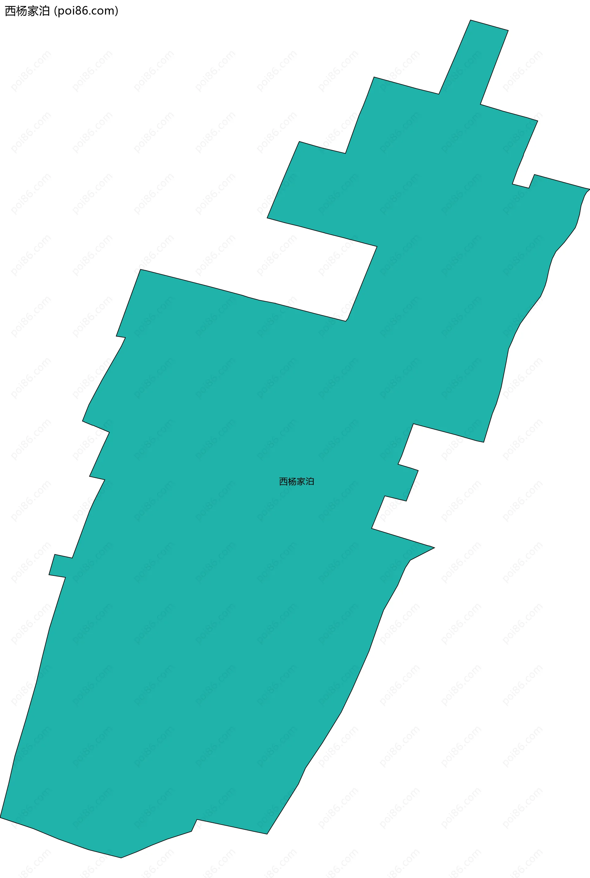 西杨家泊边界地图