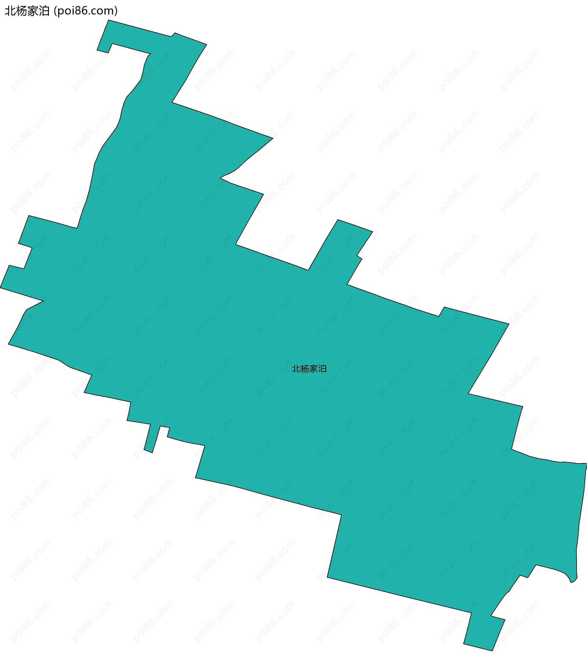 北杨家泊边界地图