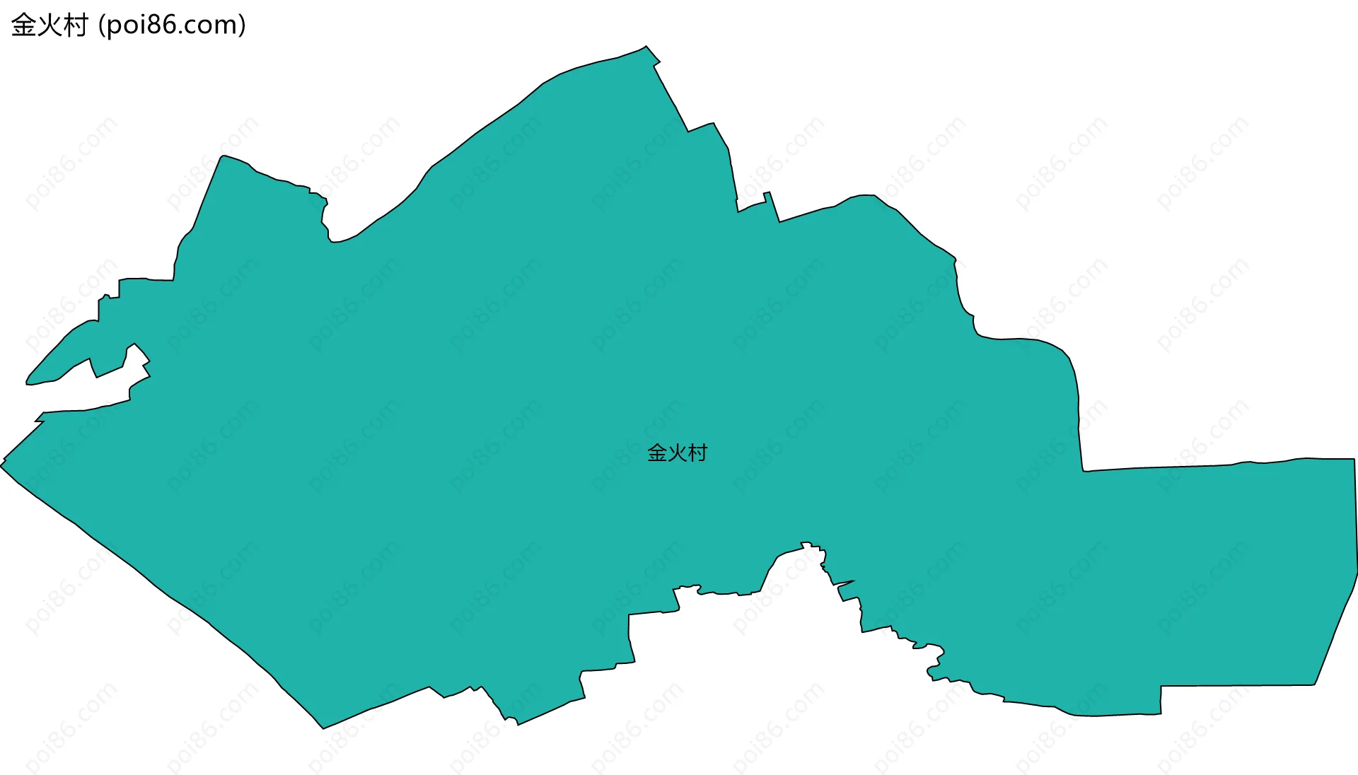 金火村边界地图