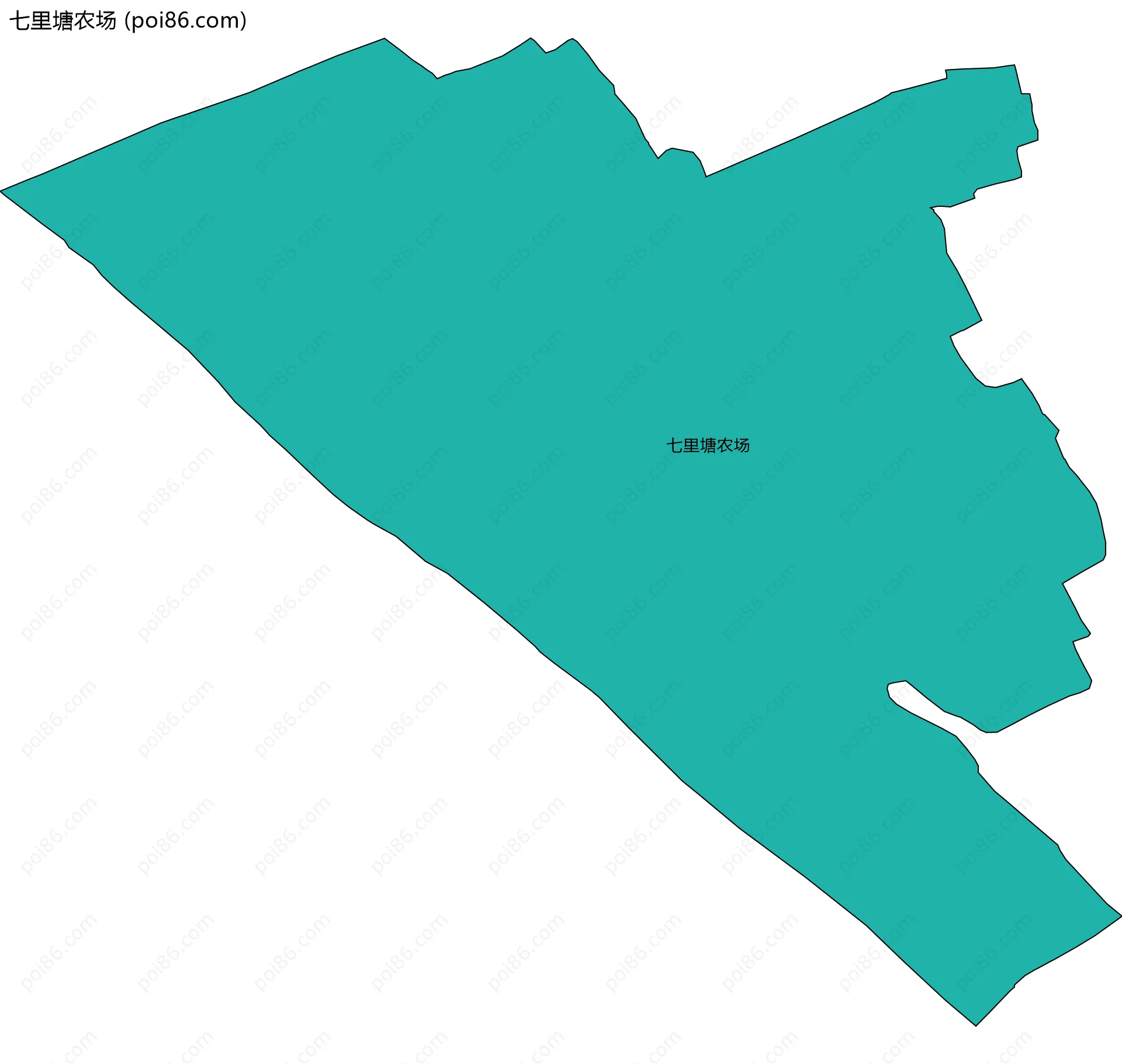 七里塘农场边界地图