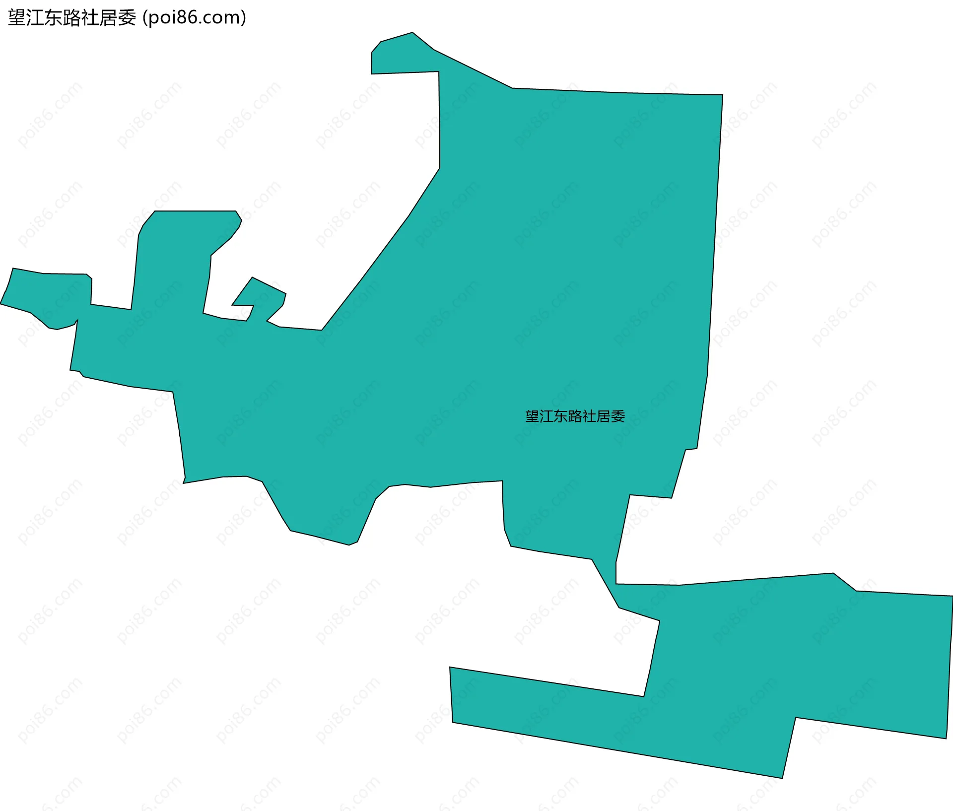 望江东路社居委边界地图