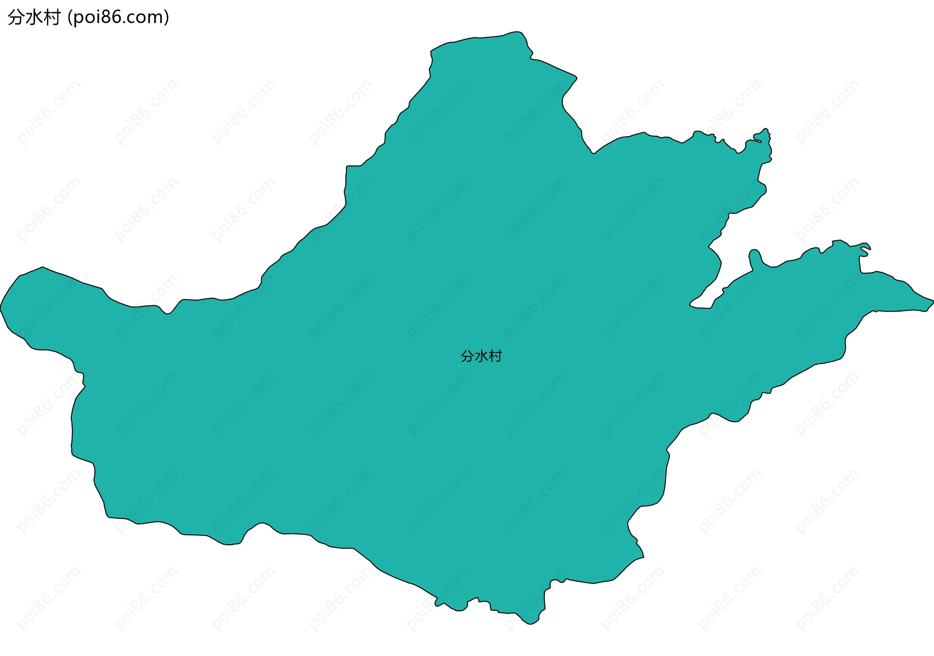 分水村边界地图