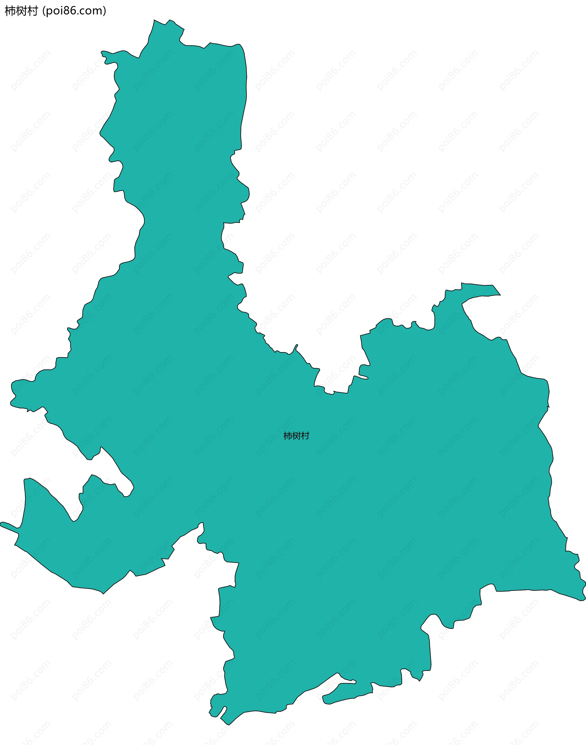 柿树村边界地图