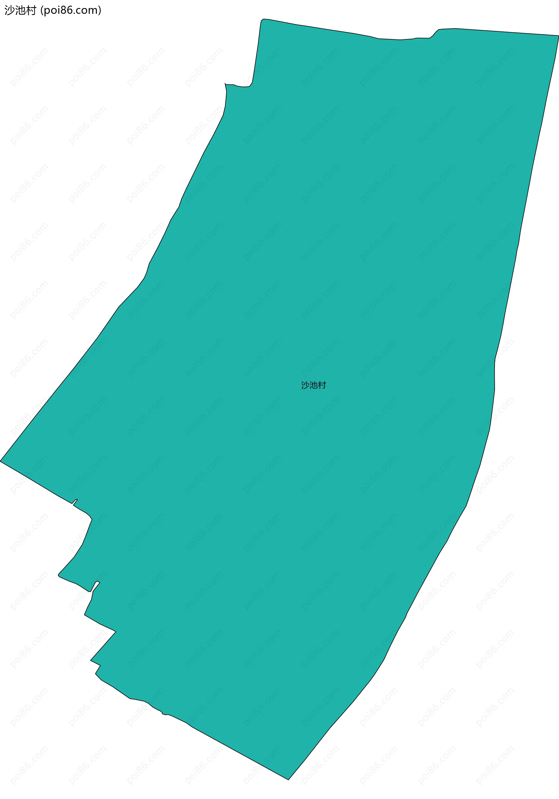 沙池村边界地图