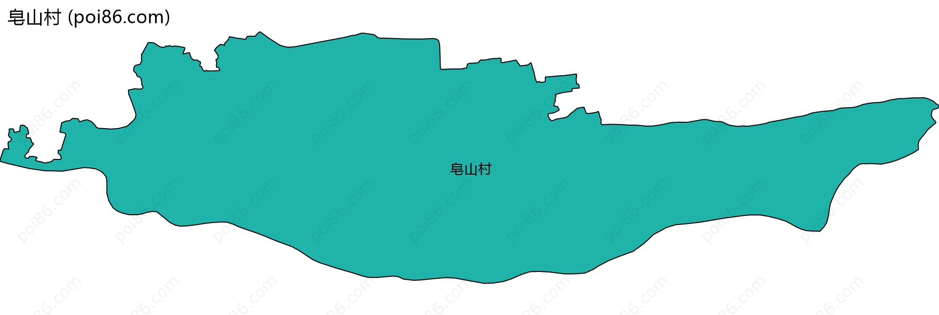 皂山村边界地图