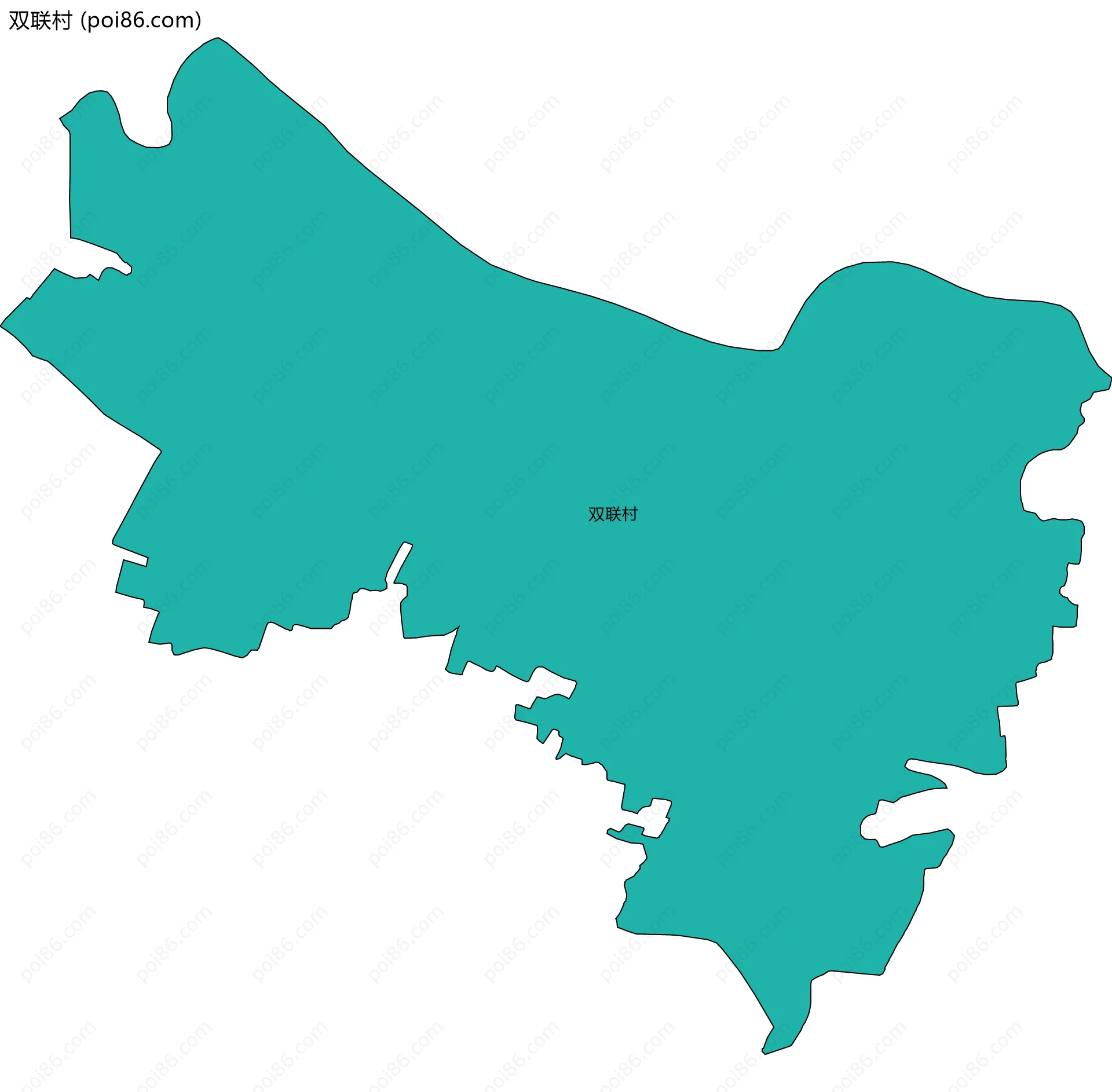双联村边界地图