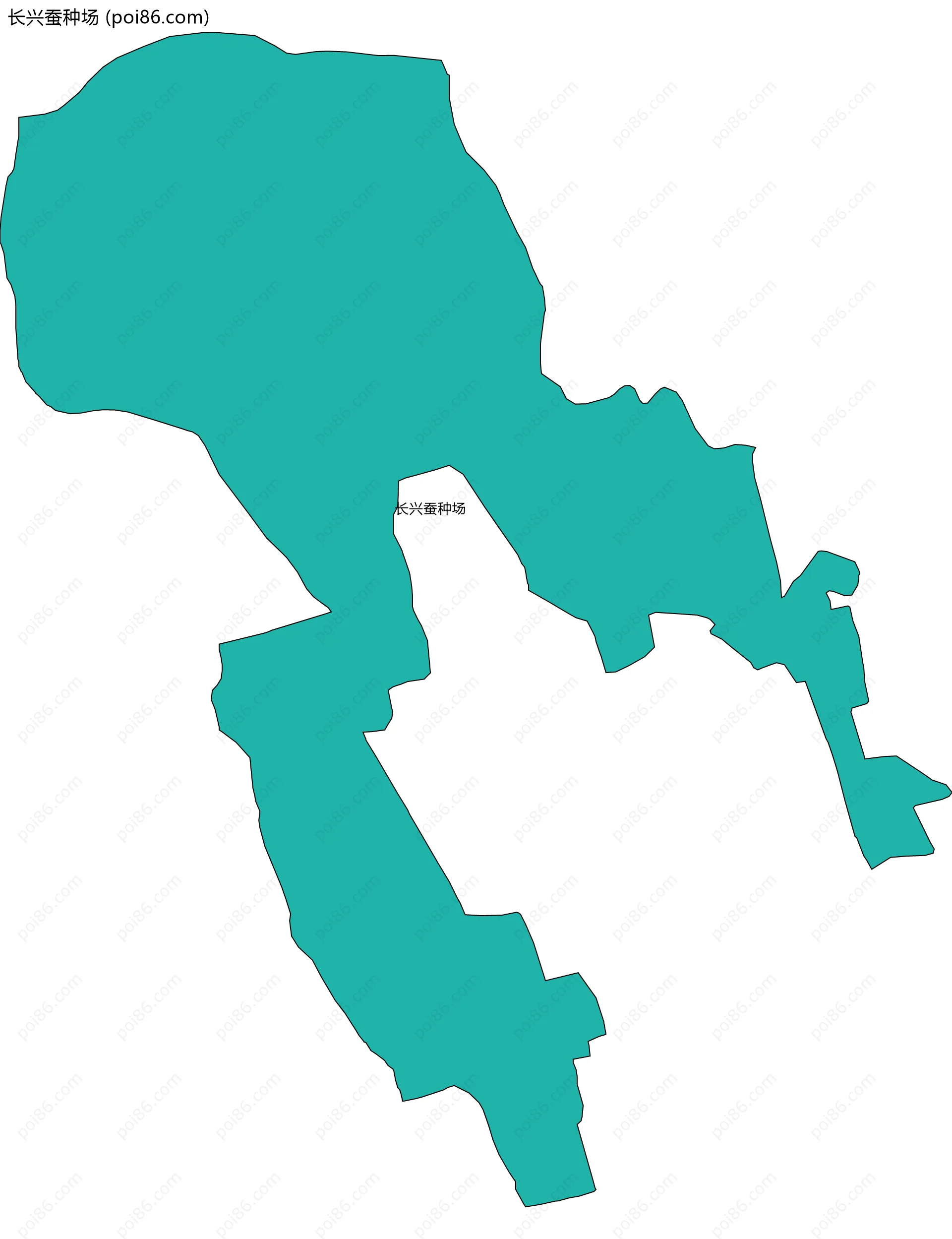 长兴蚕种场边界地图