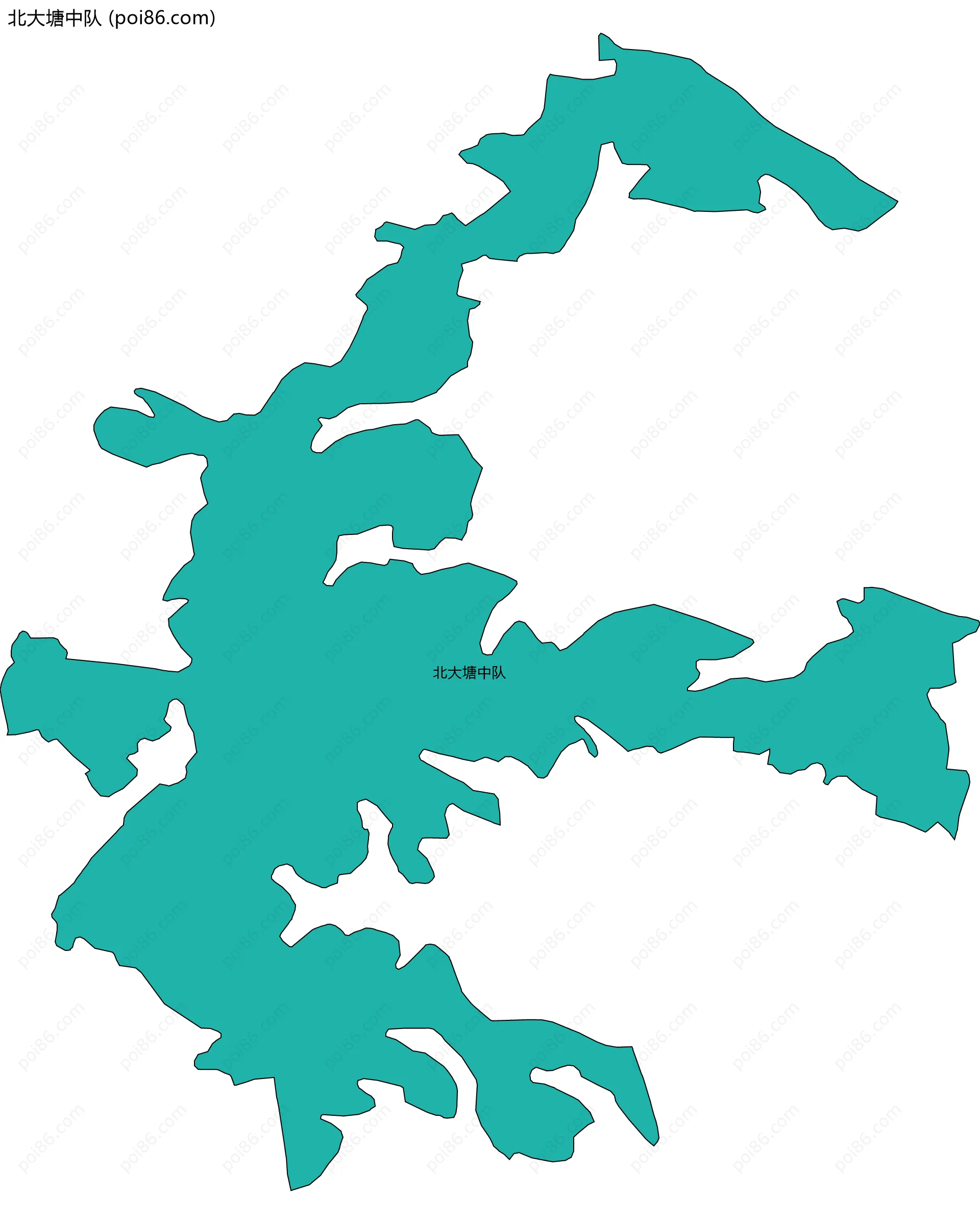 北大塘中队边界地图