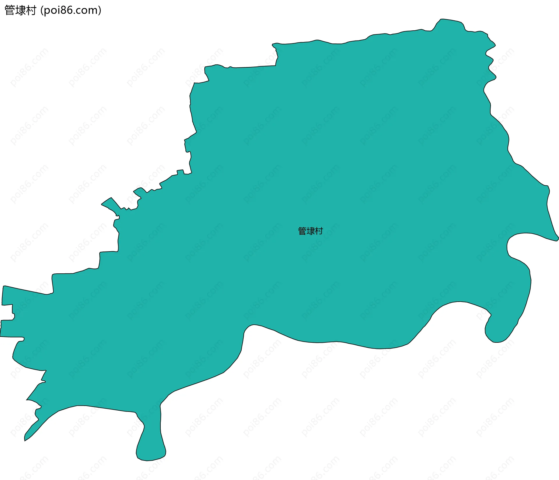 管埭村边界地图