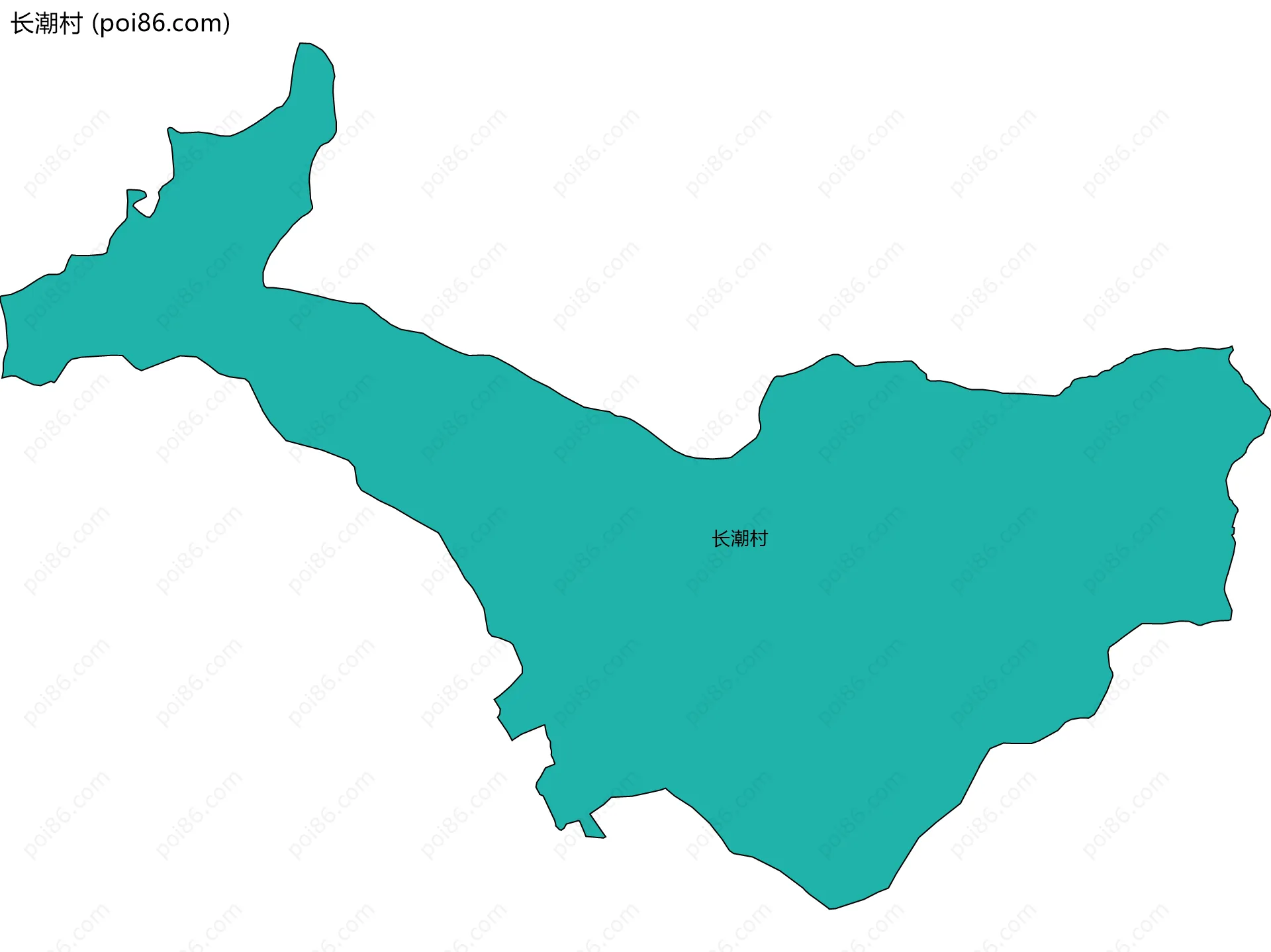 长潮村边界地图