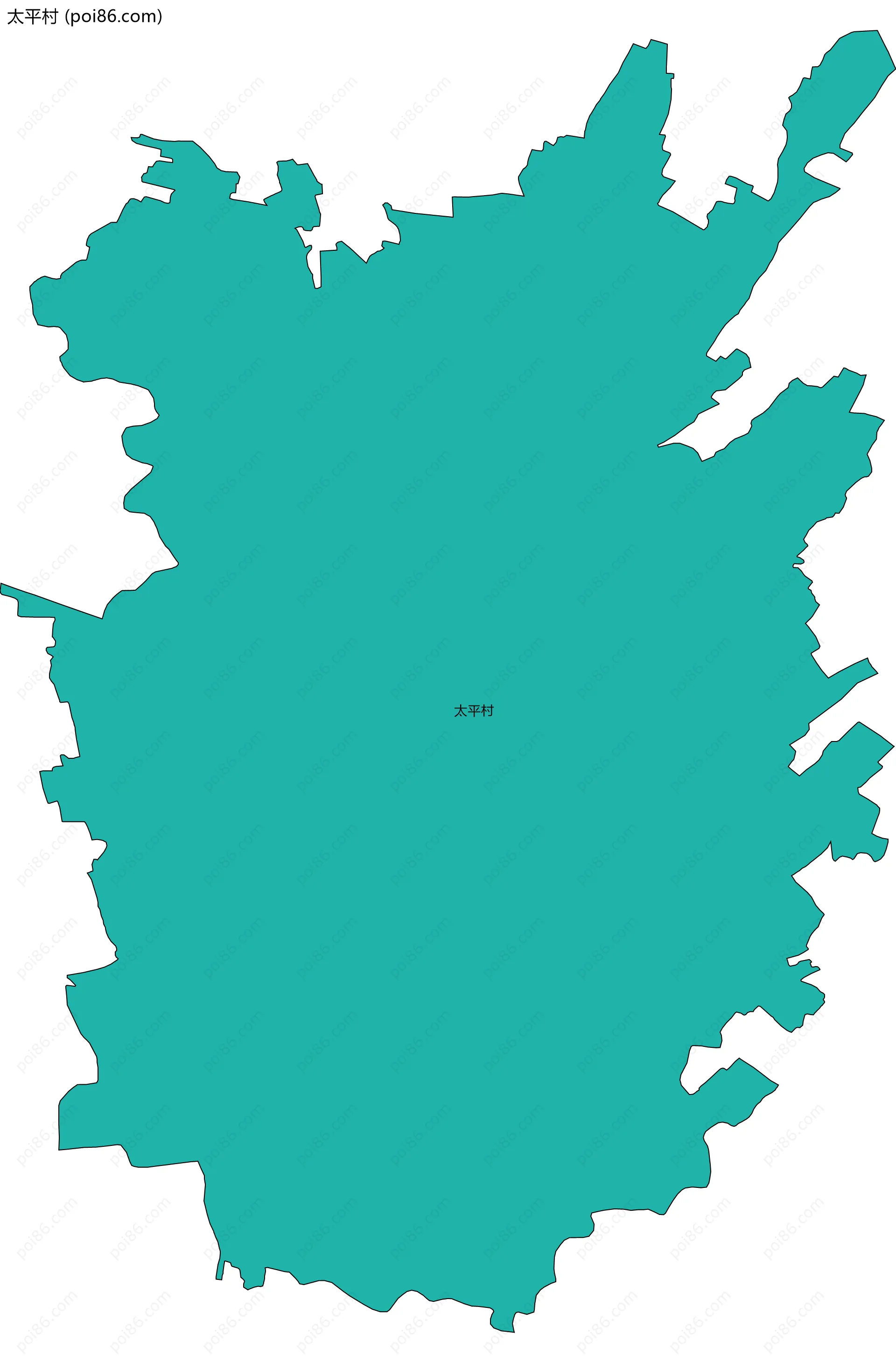 太平村边界地图