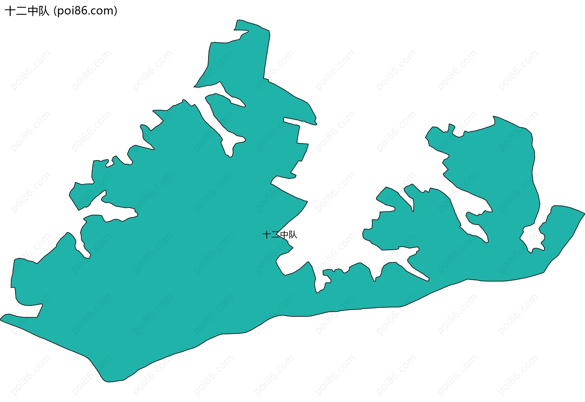 十二中队边界地图