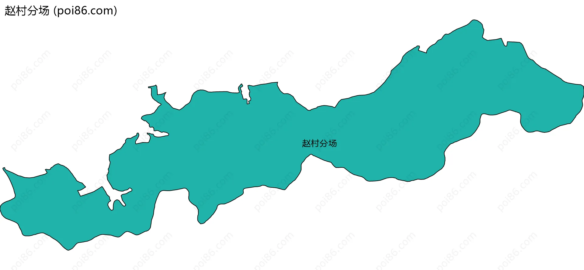 赵村分场边界地图