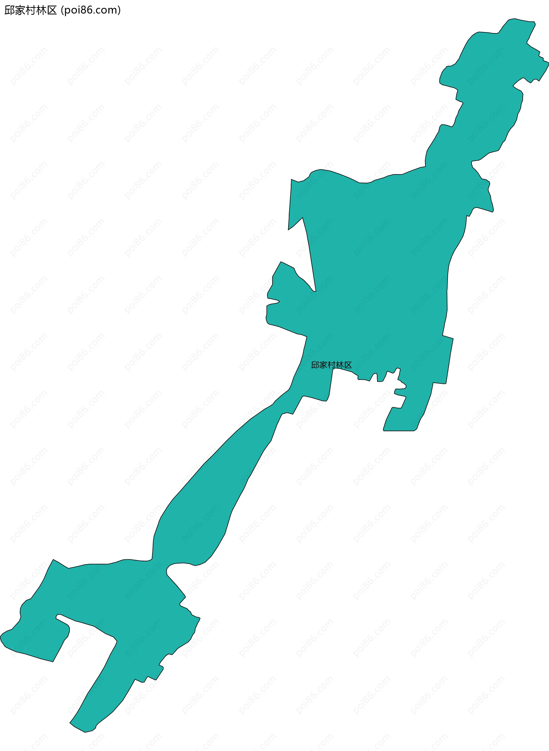 邱家村林区边界地图