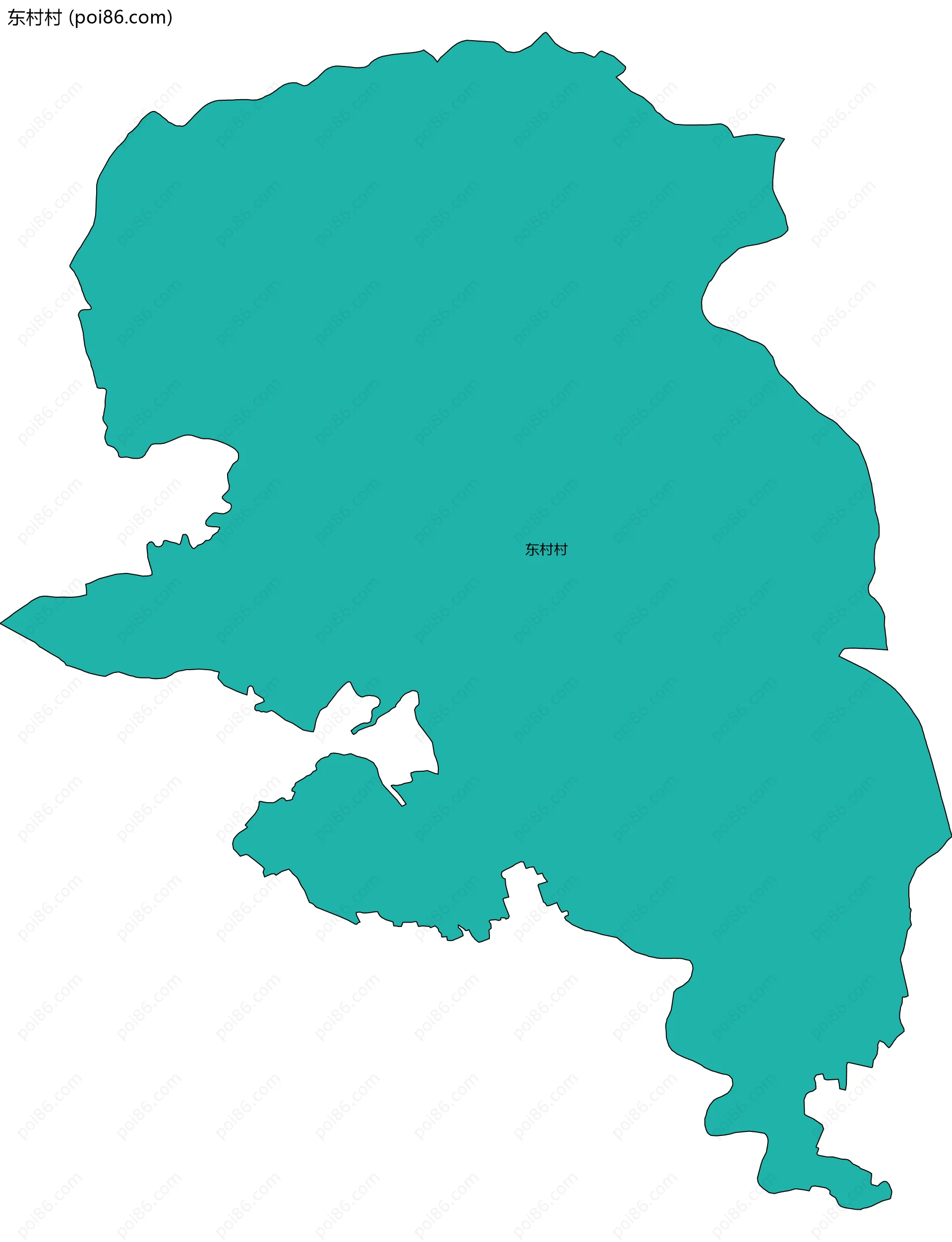 东村村边界地图