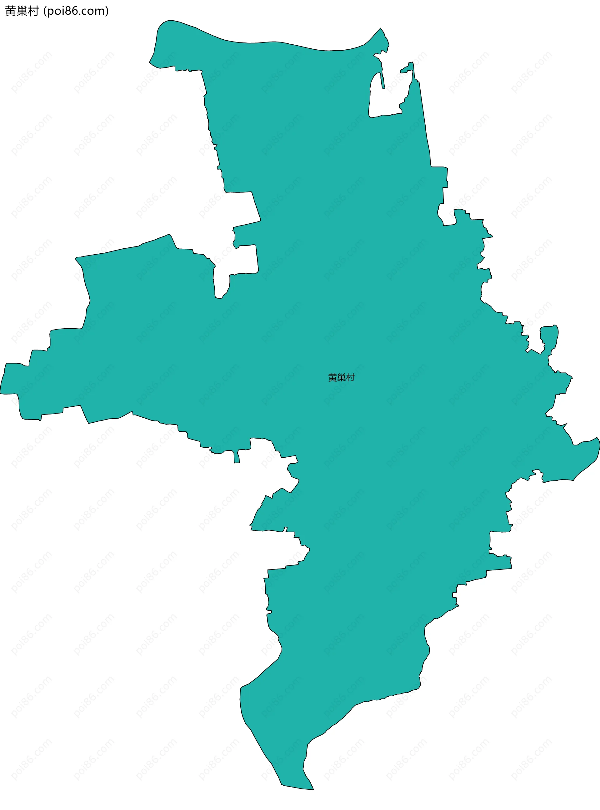 黄巢村边界地图