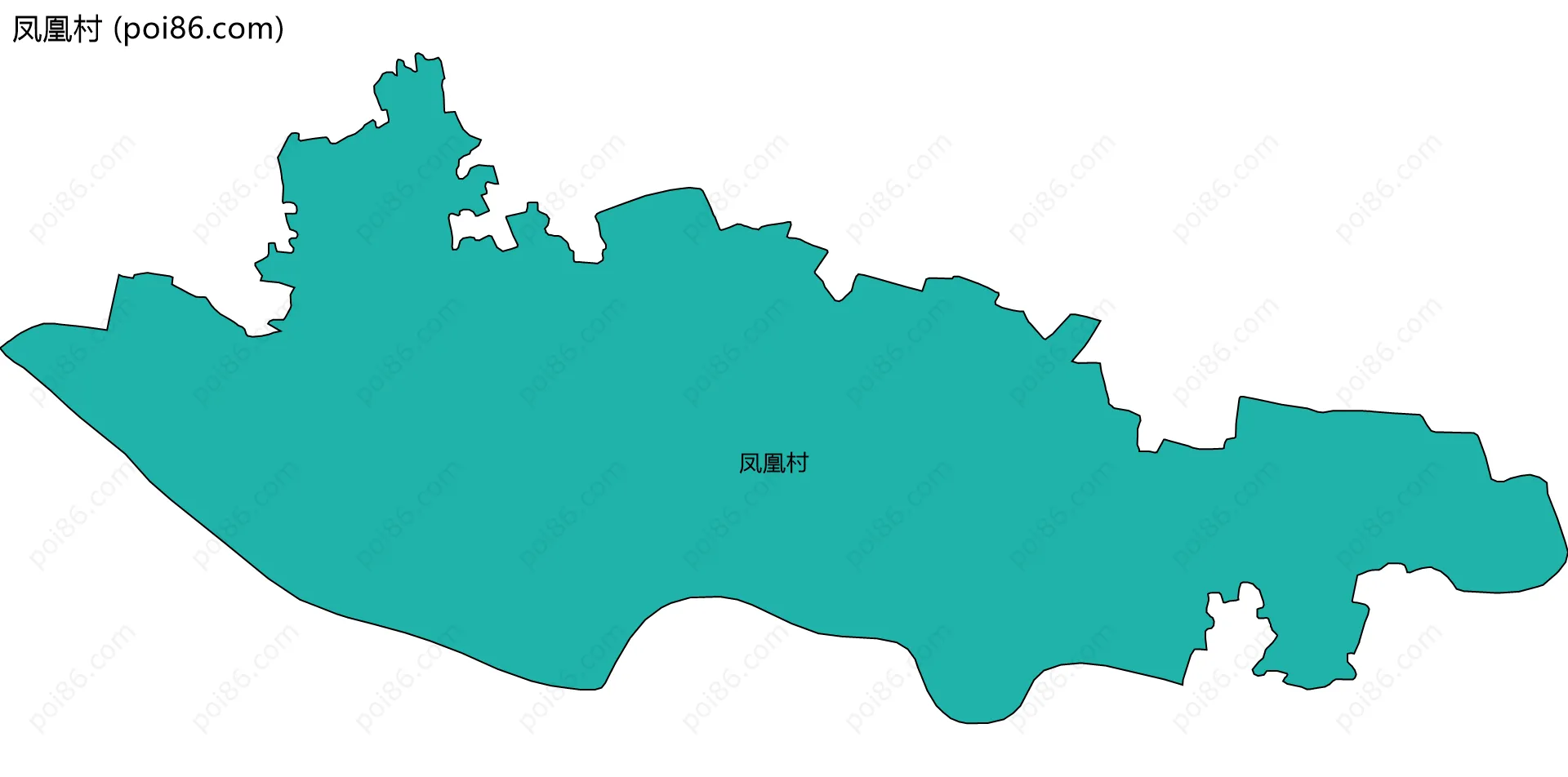 凤凰村边界地图