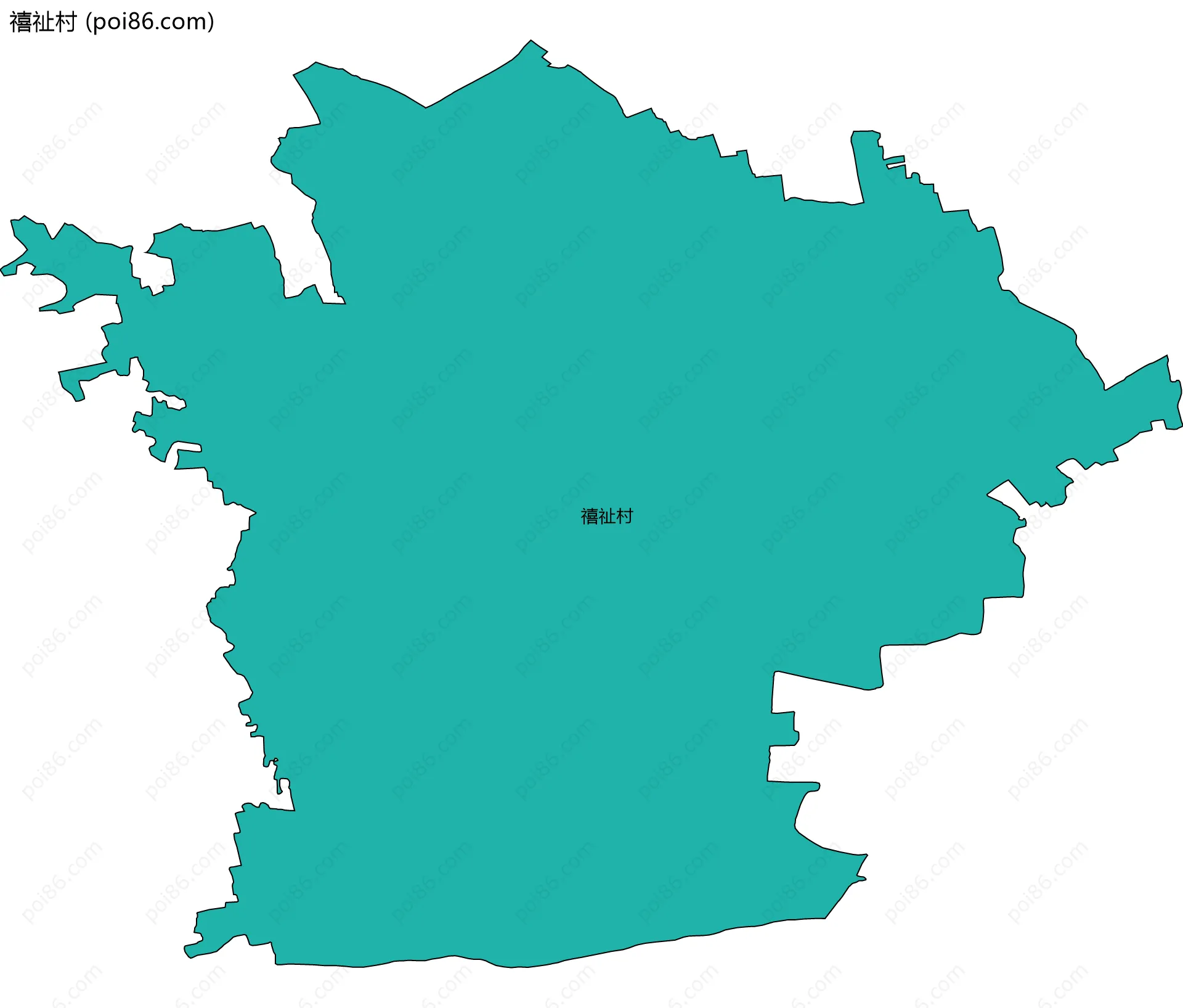 禧祉村边界地图