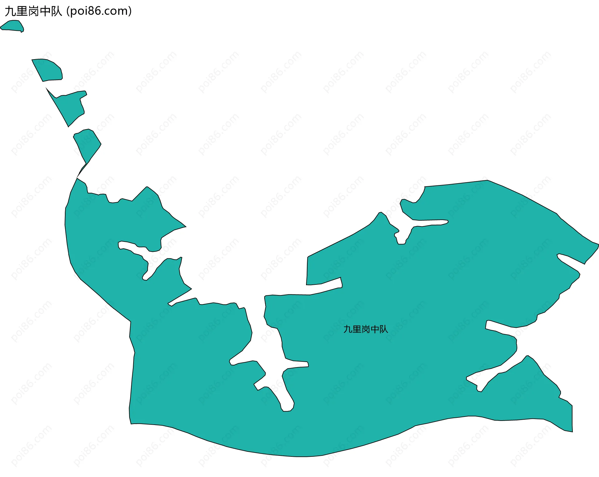 九里岗中队边界地图