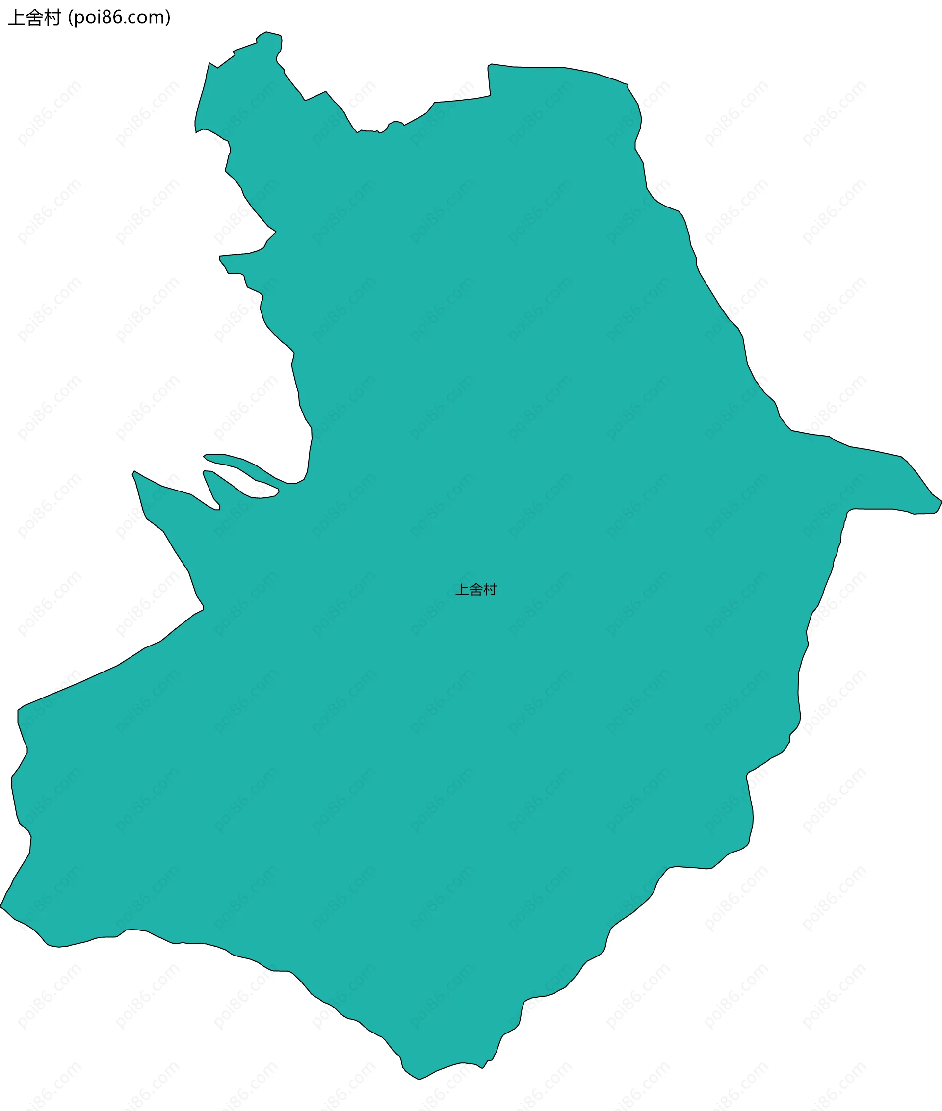 上舍村边界地图