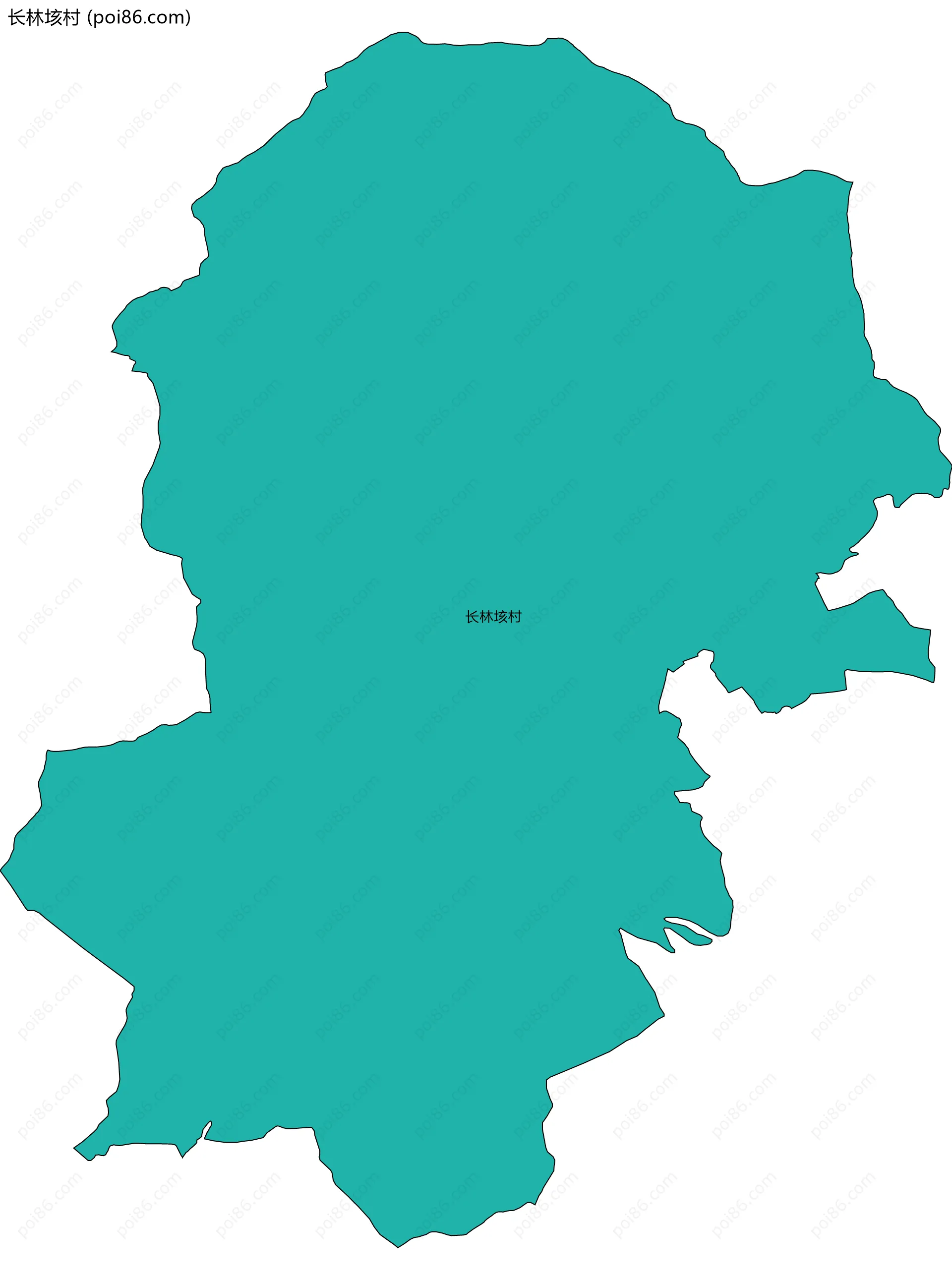 长林垓村边界地图