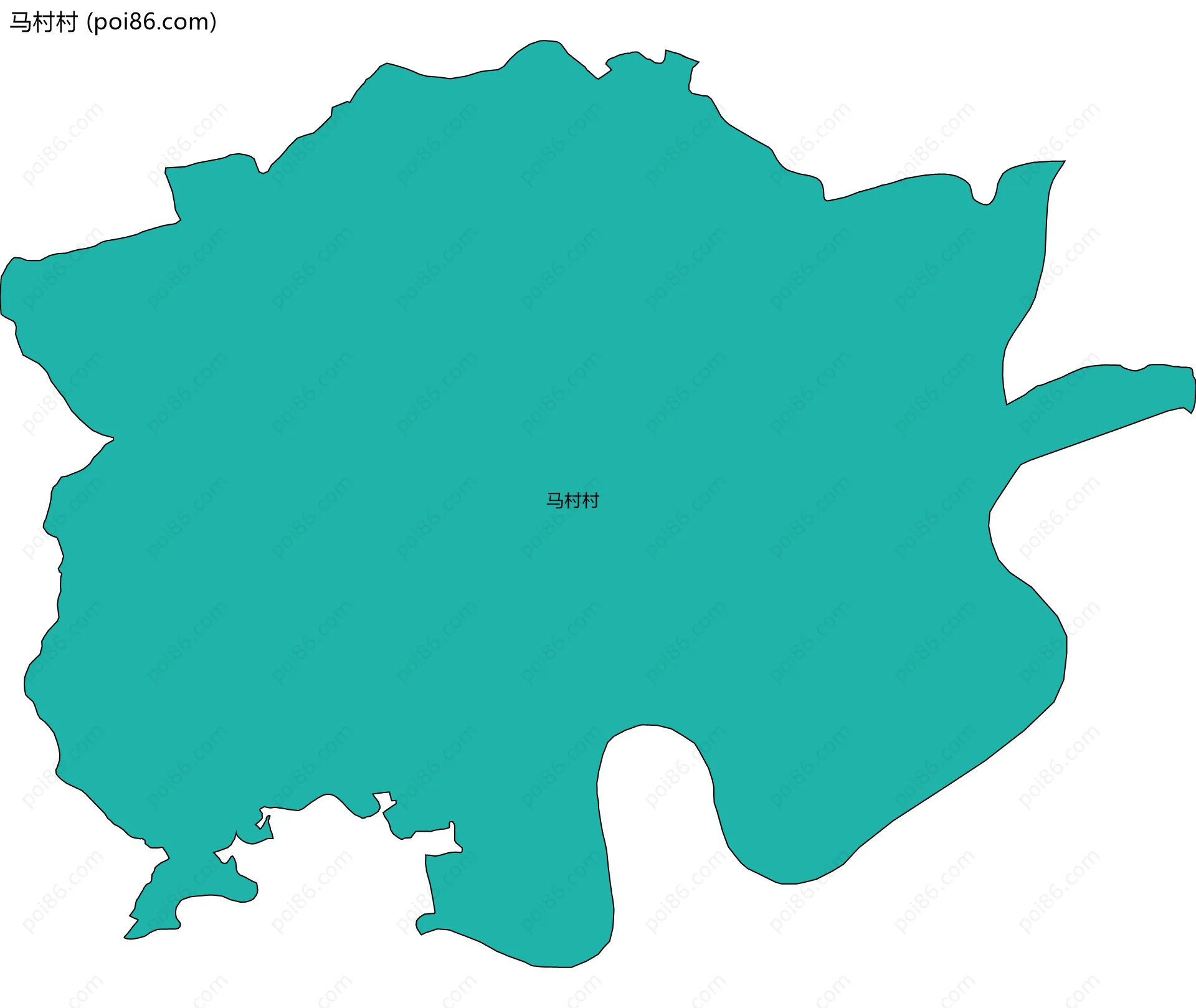 马村村边界地图