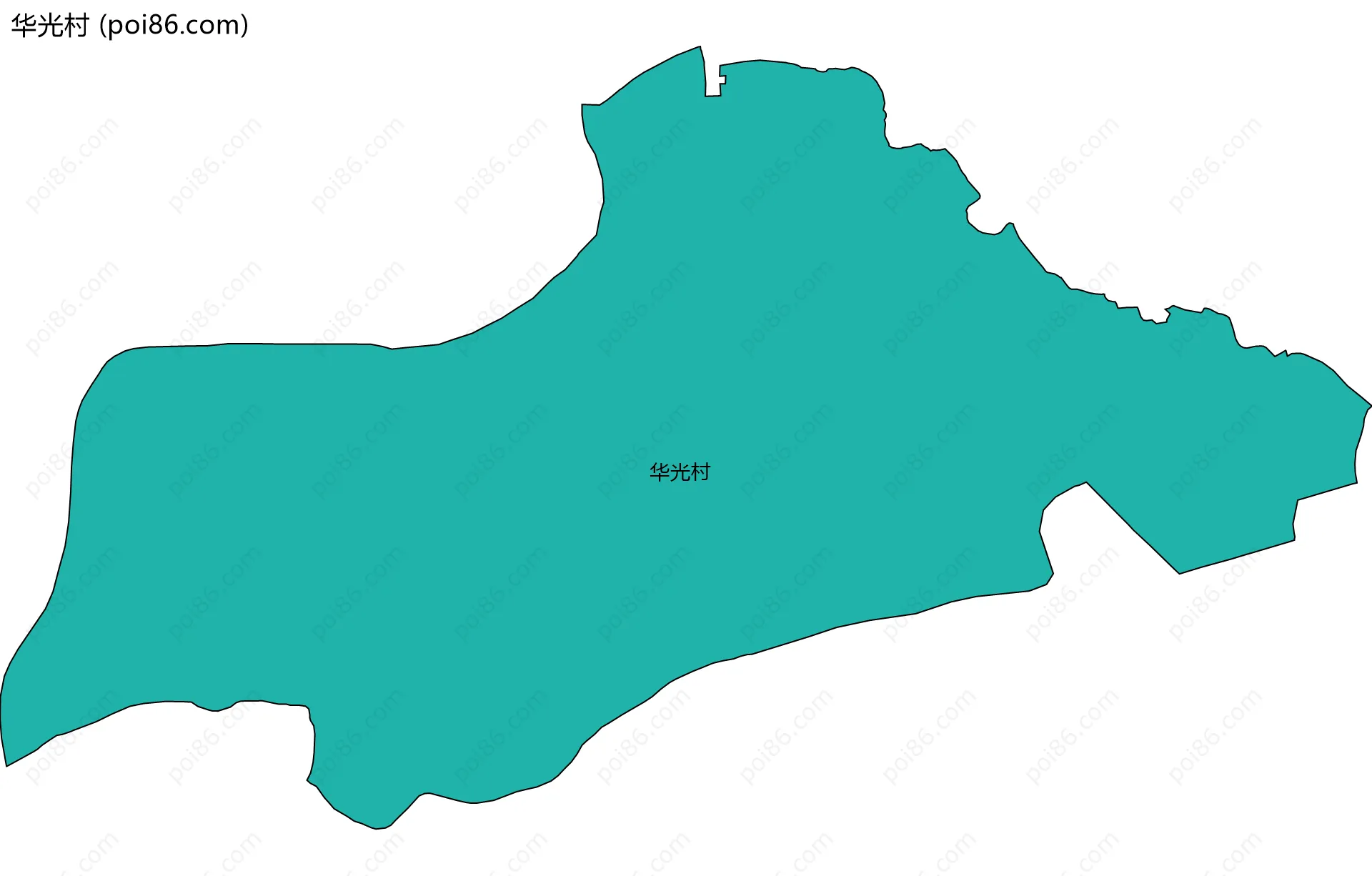 华光村边界地图