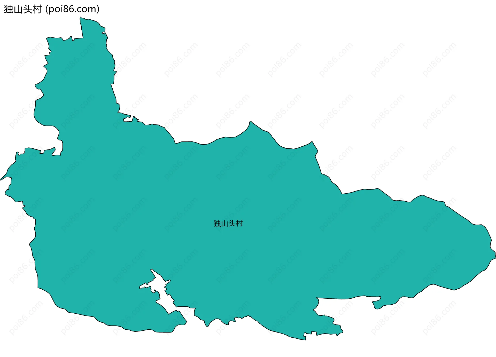 独山头村边界地图