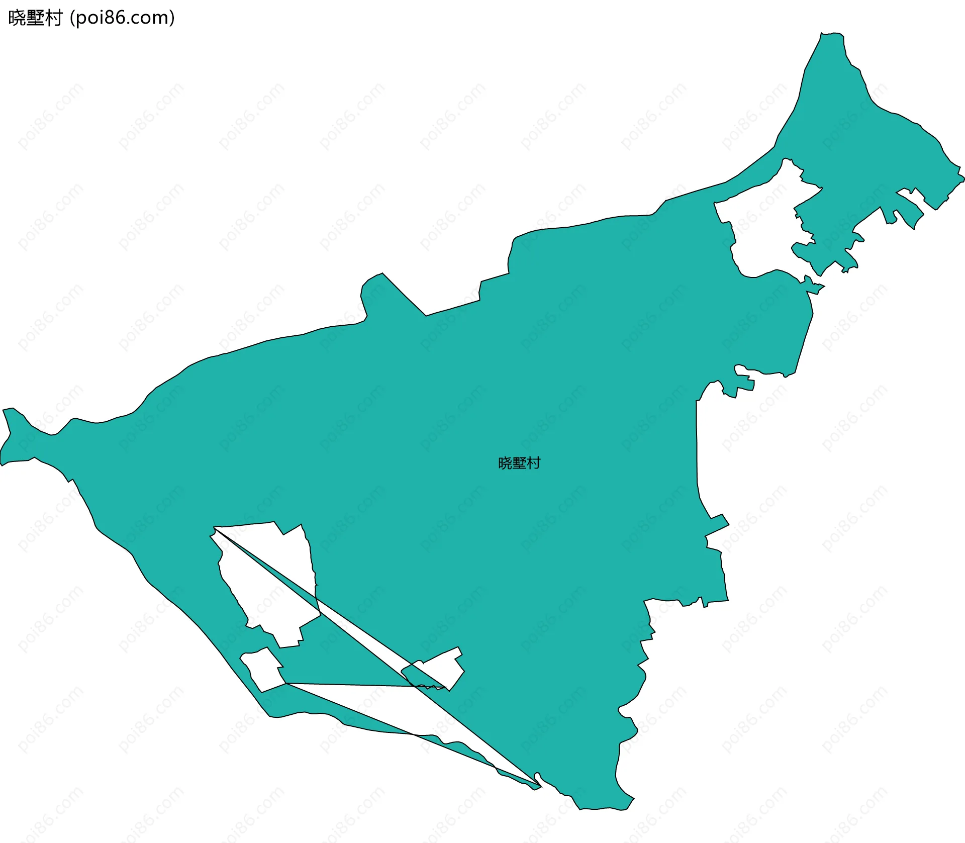 晓墅村边界地图