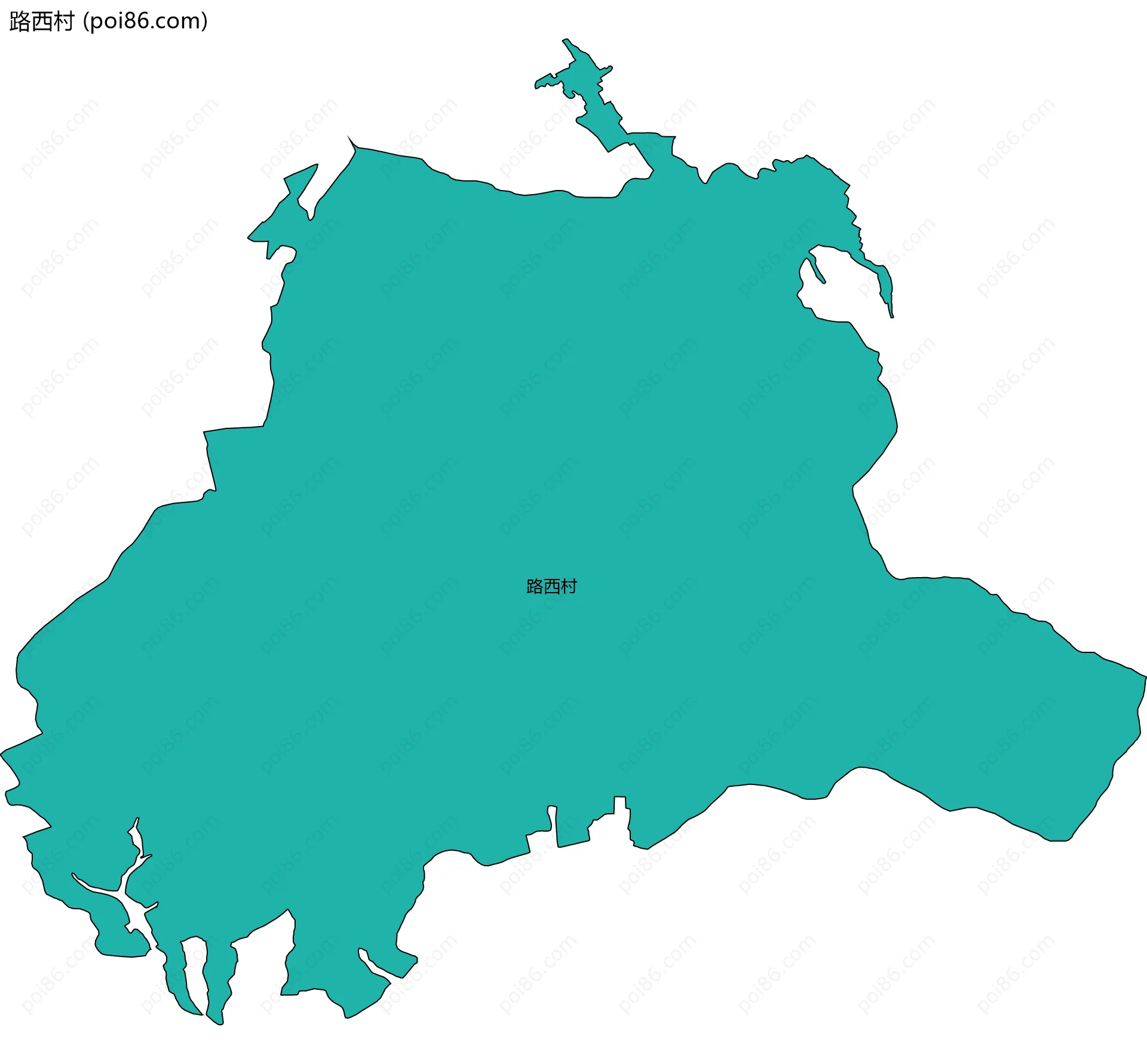 路西村边界地图