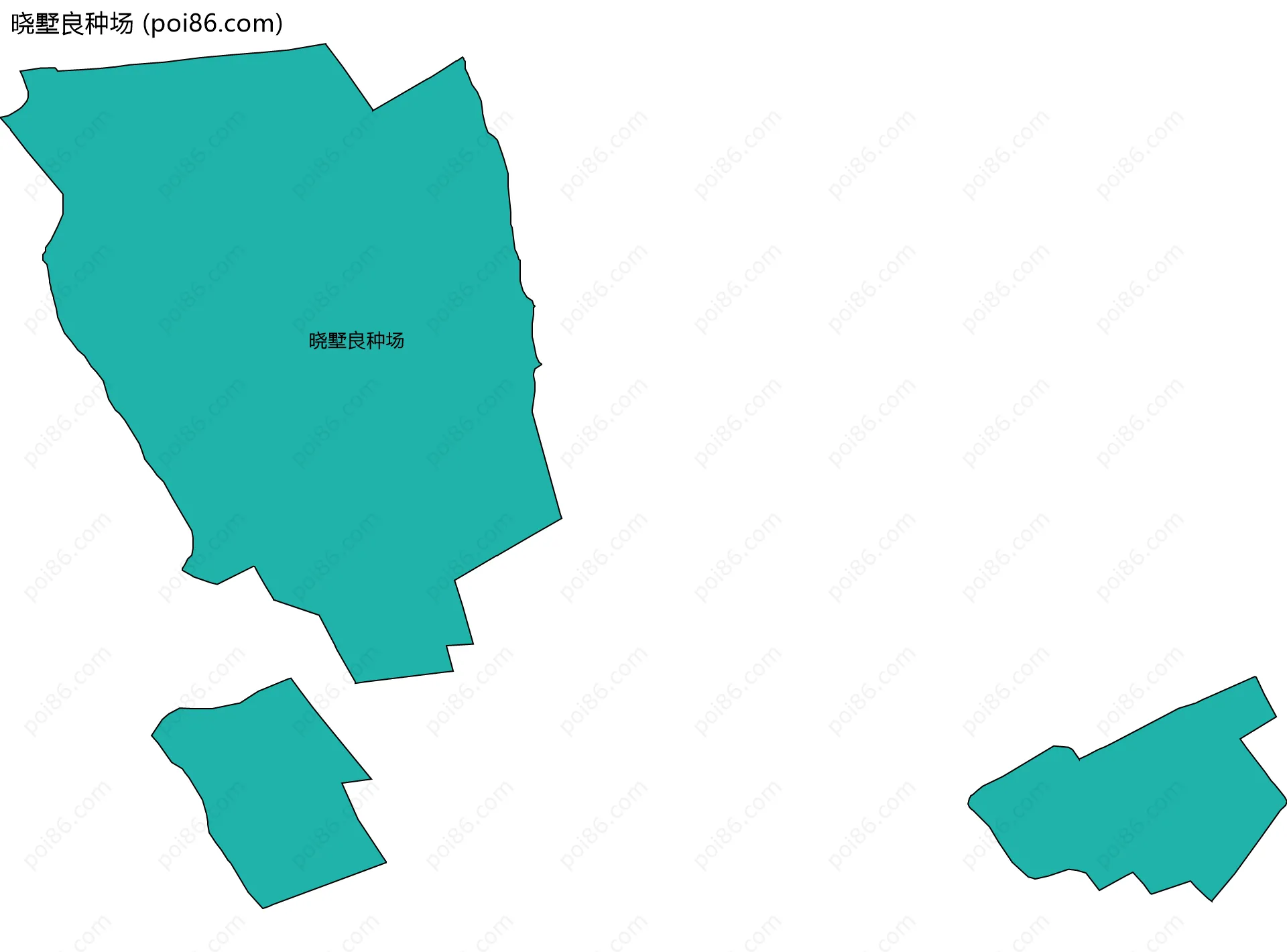 晓墅良种场边界地图