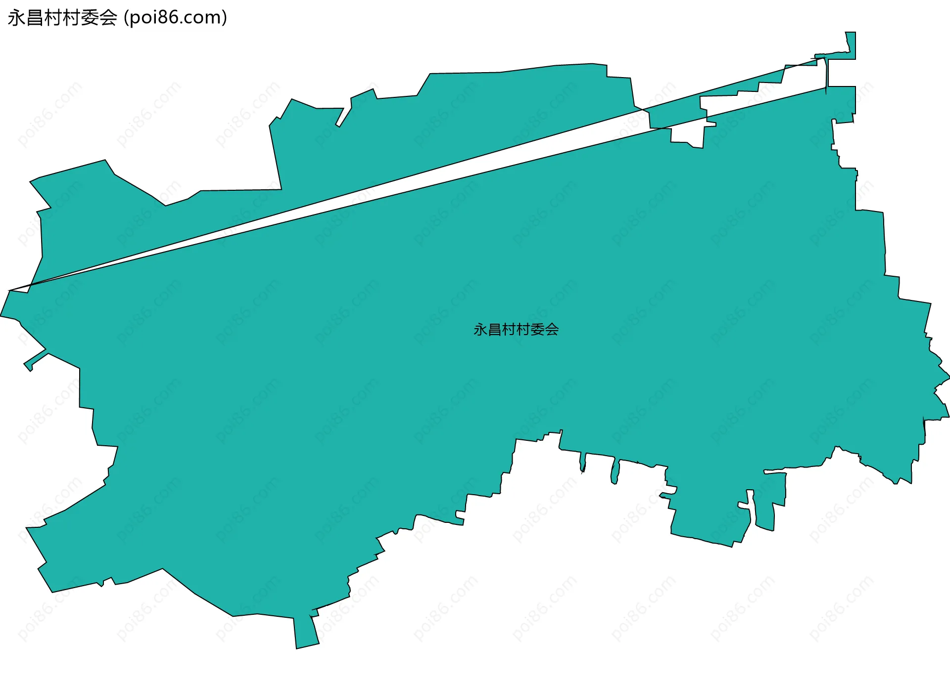 永昌村村委会边界地图