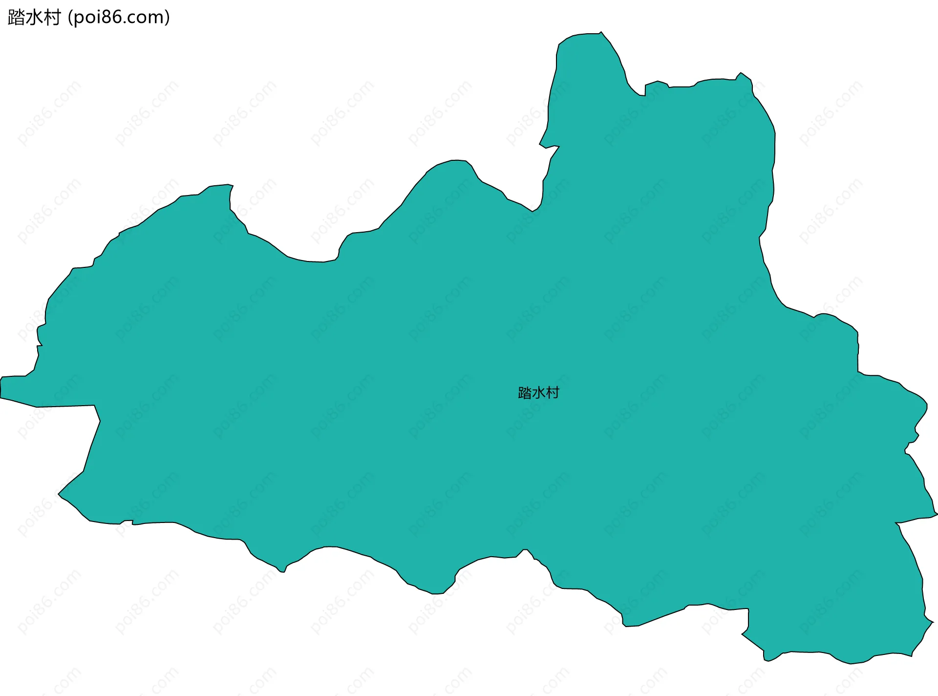 踏水村边界地图