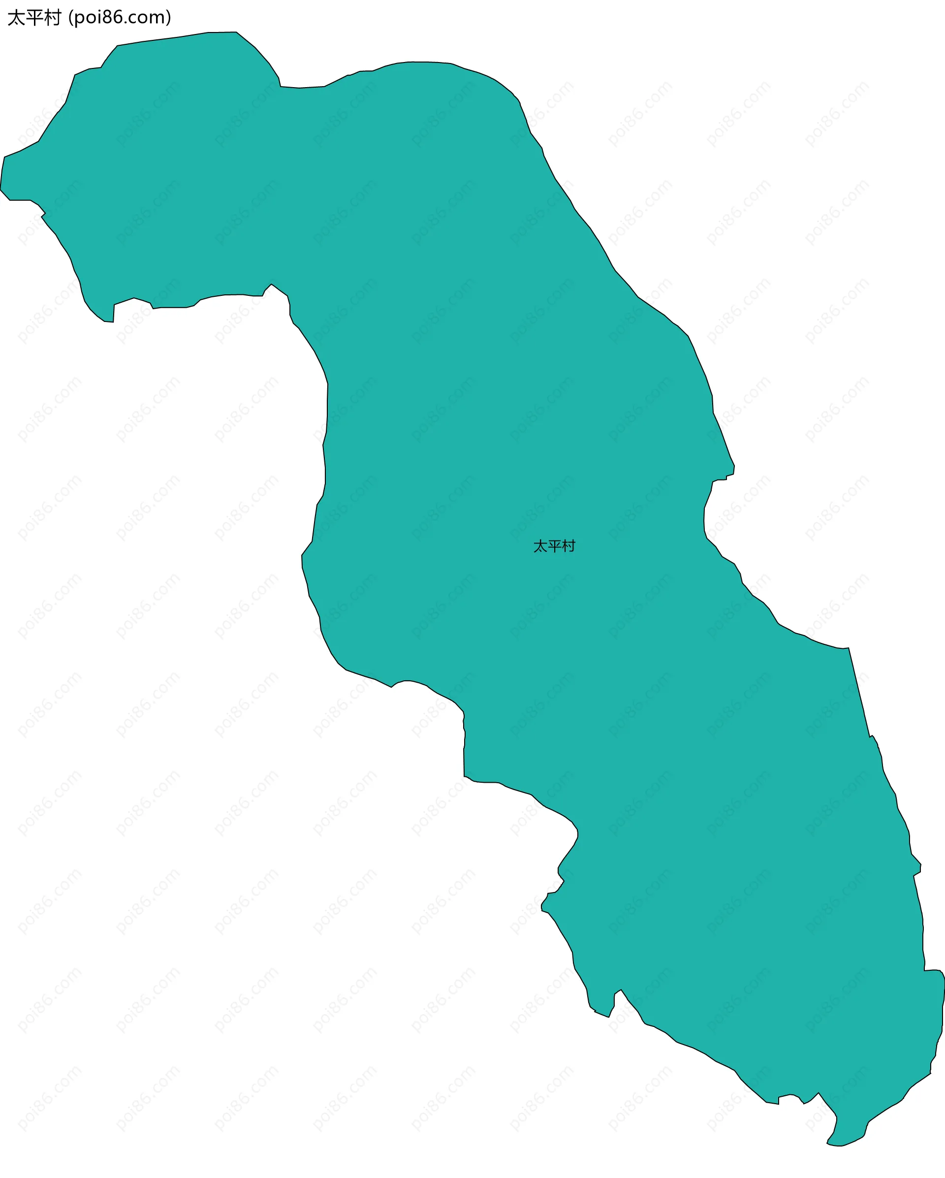 太平村边界地图