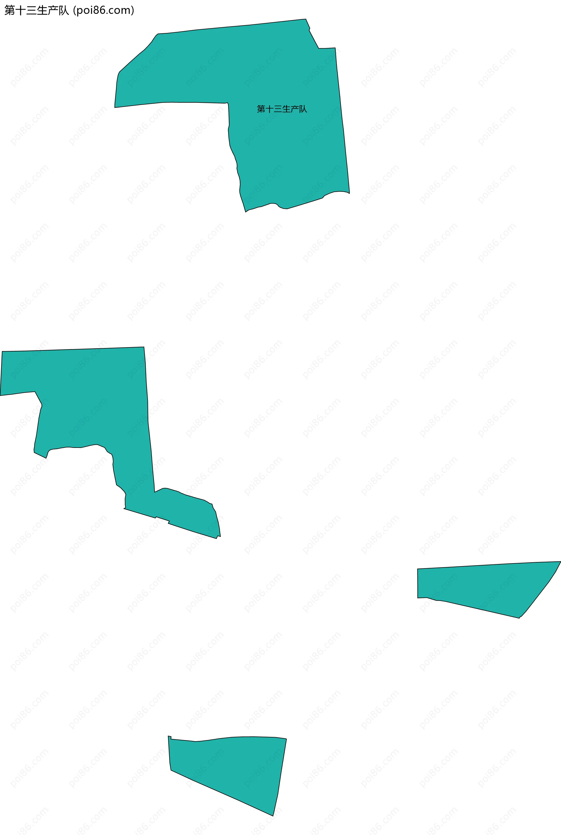 第十三生产队边界地图