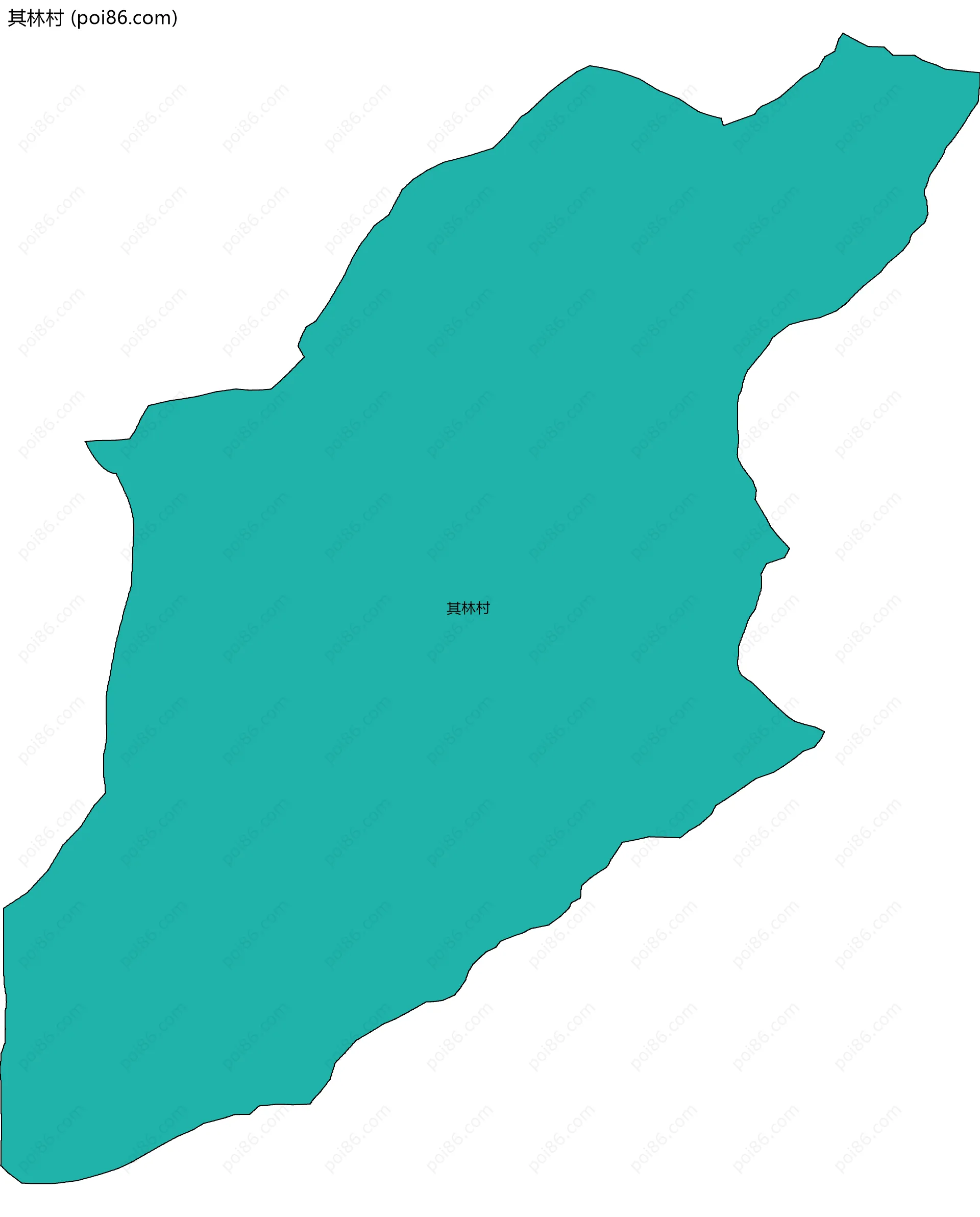 其林村边界地图