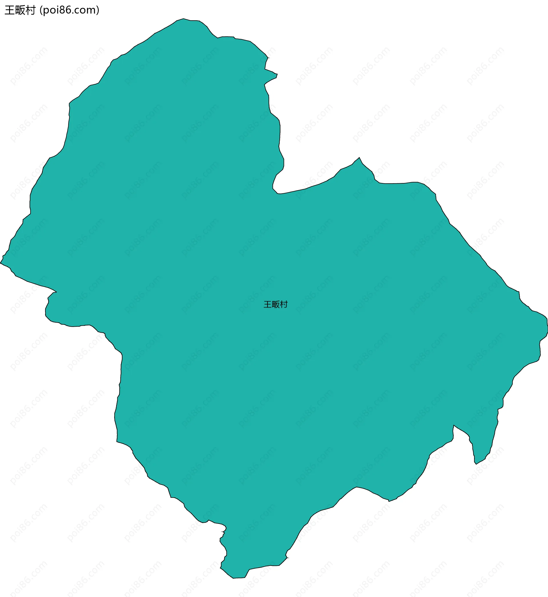 王畈村边界地图