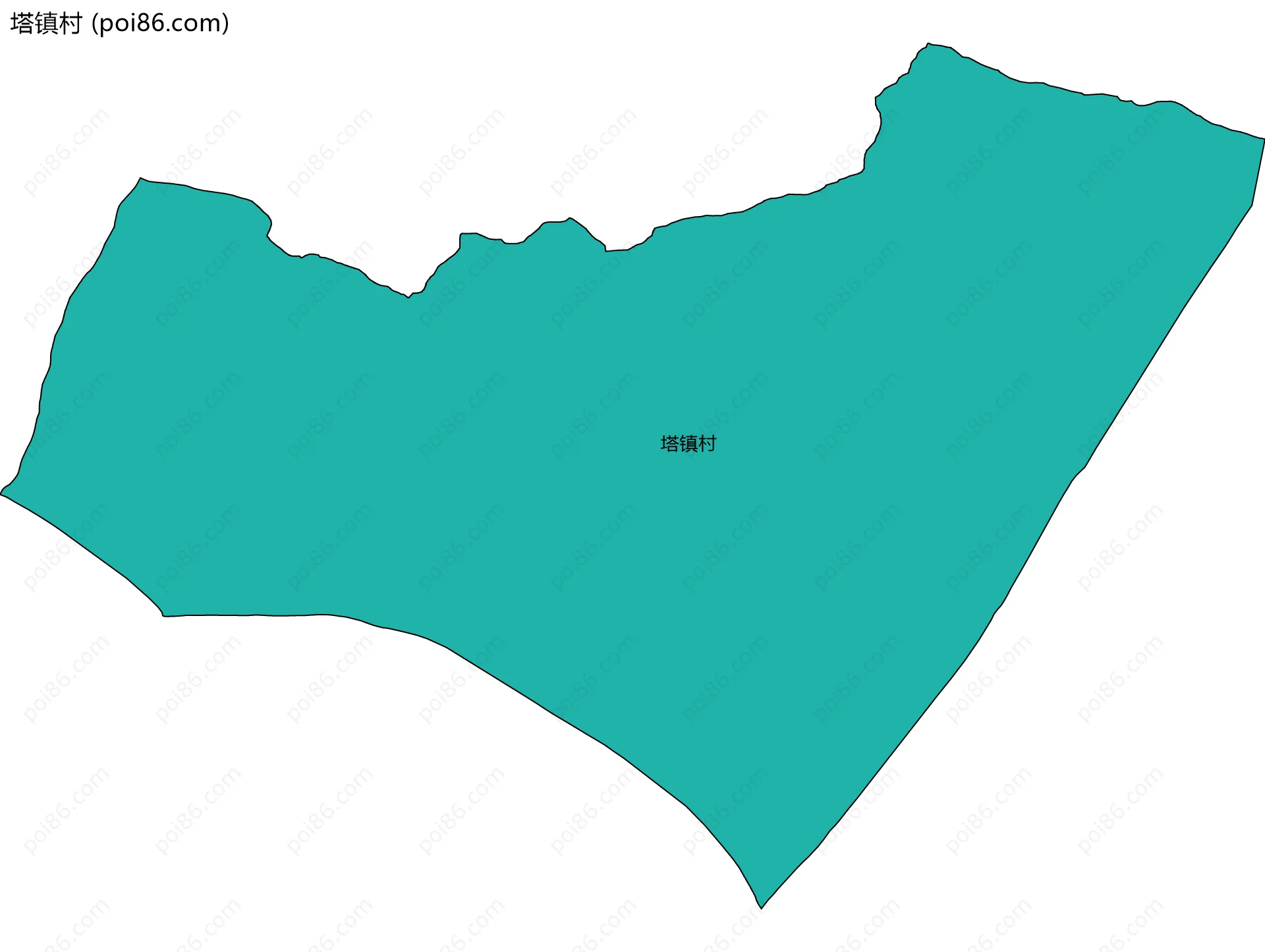 塔镇村边界地图